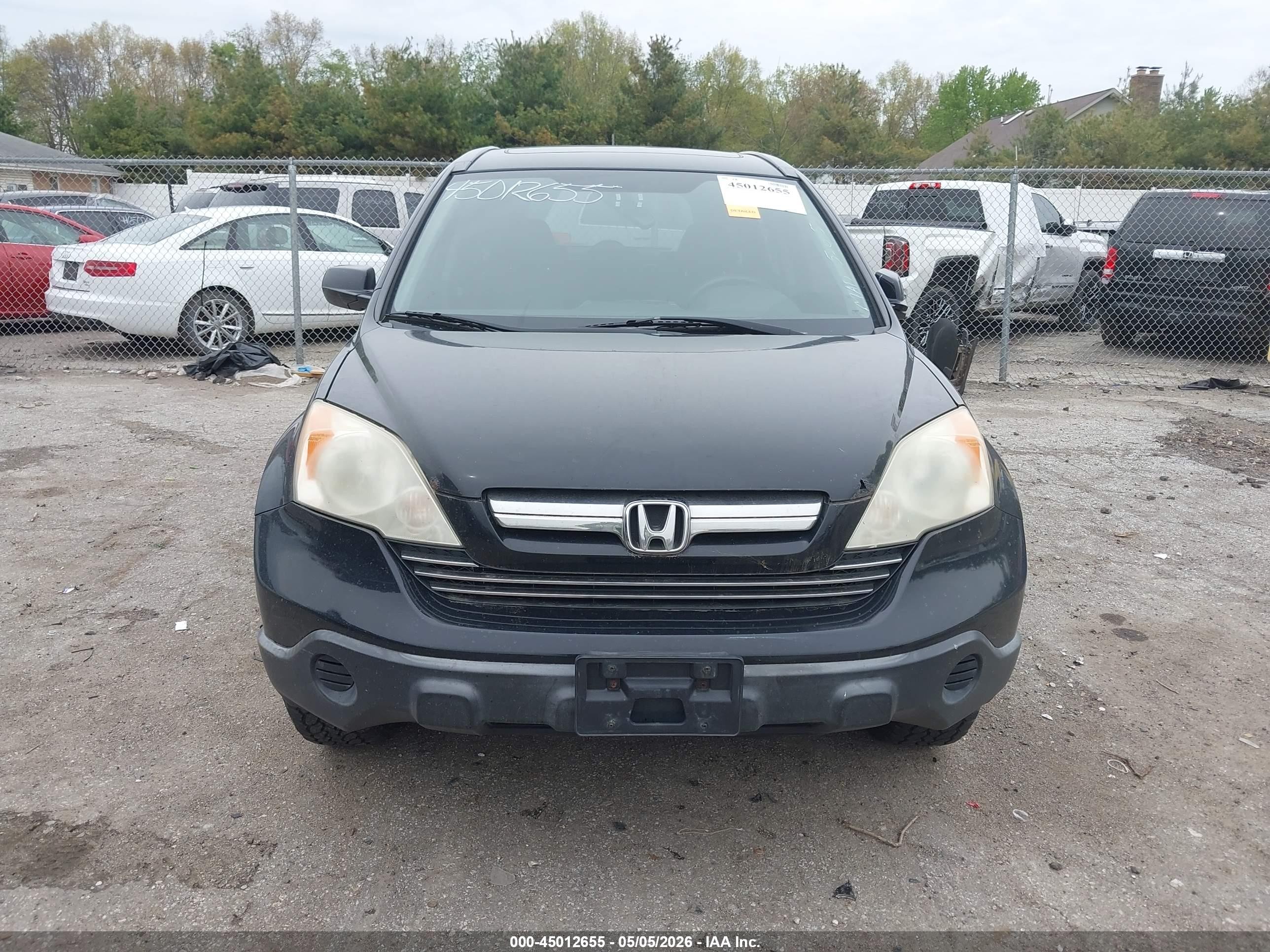 2007 Honda Cr-v Ex-l Black vin: JHLRE48737C015637