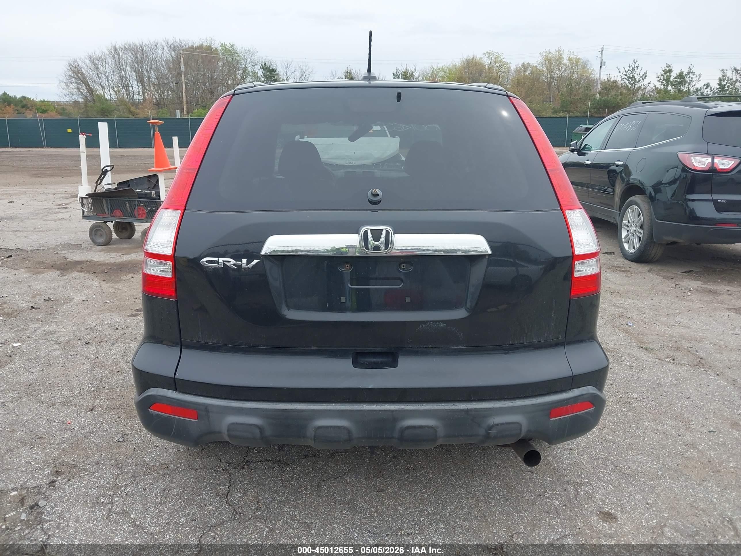 2007 Honda Cr-v Ex-l Black vin: JHLRE48737C015637
