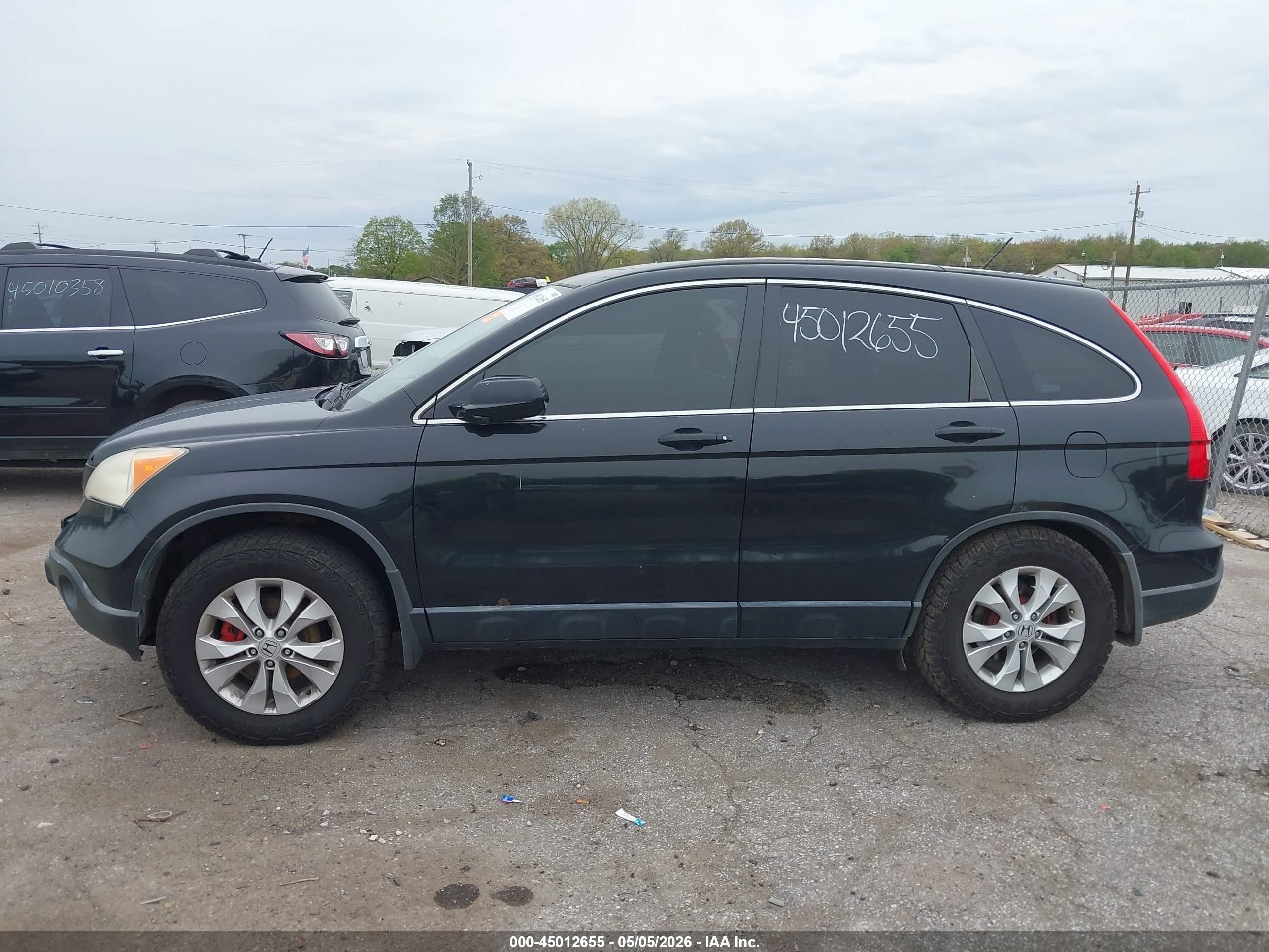 2007 Honda Cr-v Ex-l Black vin: JHLRE48737C015637