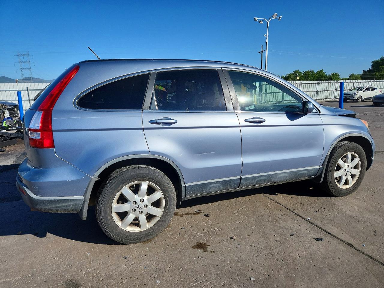 2007 Honda Cr-v Exl Blue vin: JHLRE48737C035919