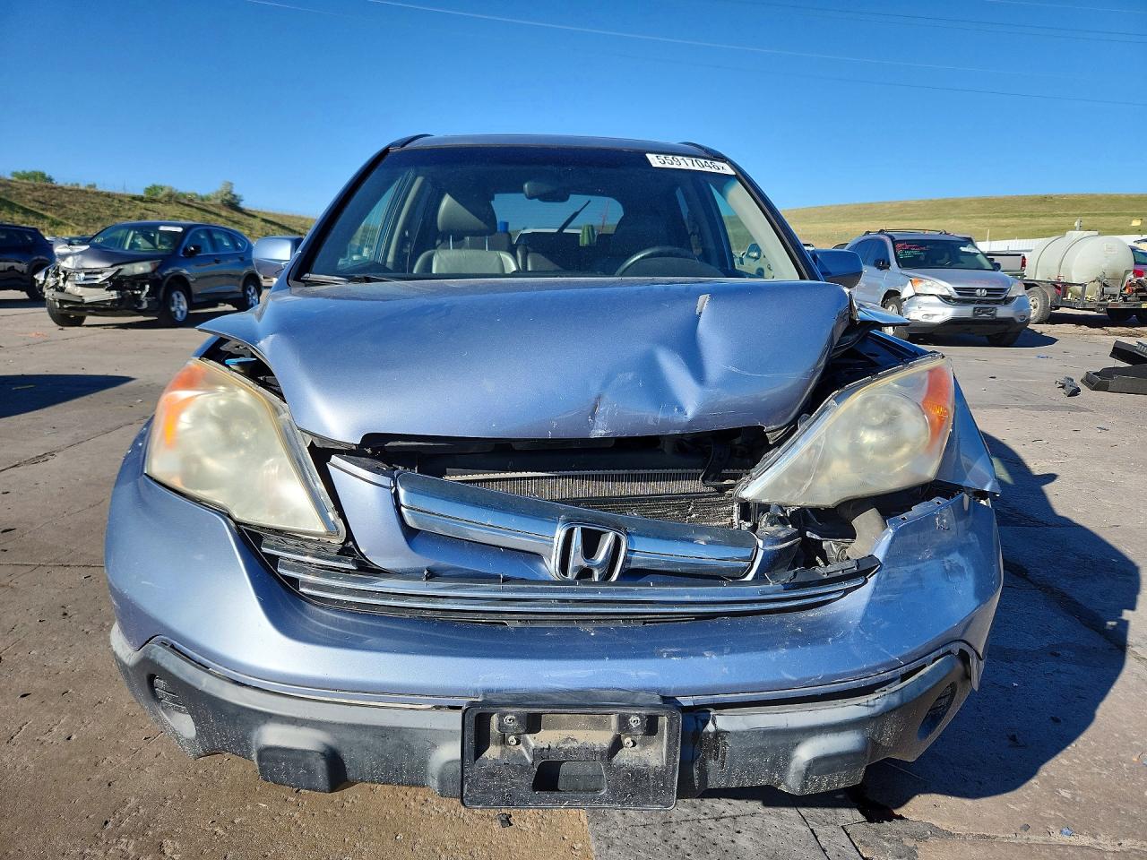 2007 Honda Cr-v Exl Blue vin: JHLRE48737C035919