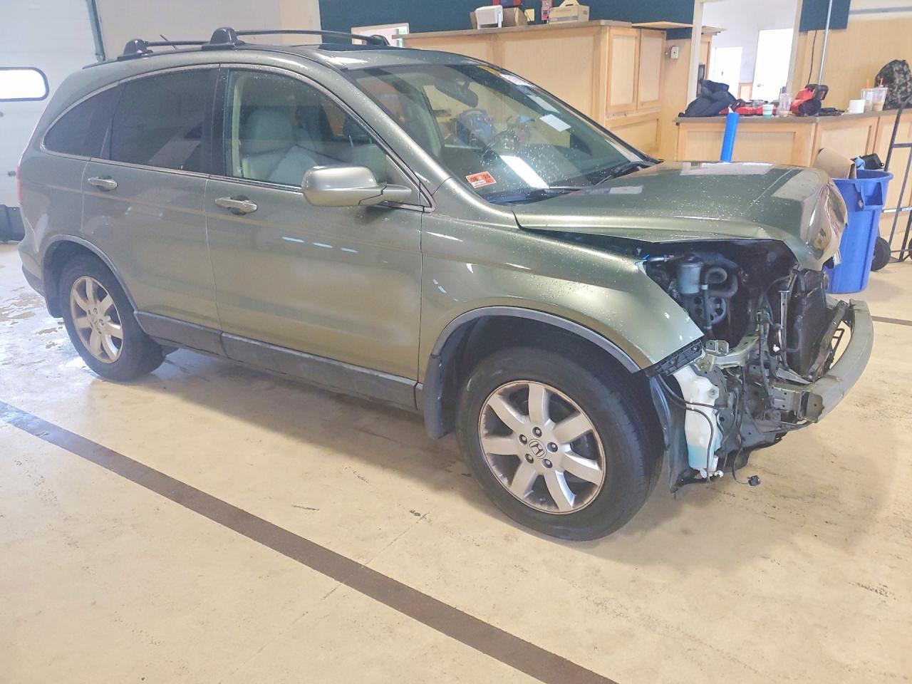 2007 Honda Cr-v Exl Зеленый vin: JHLRE48737C058309