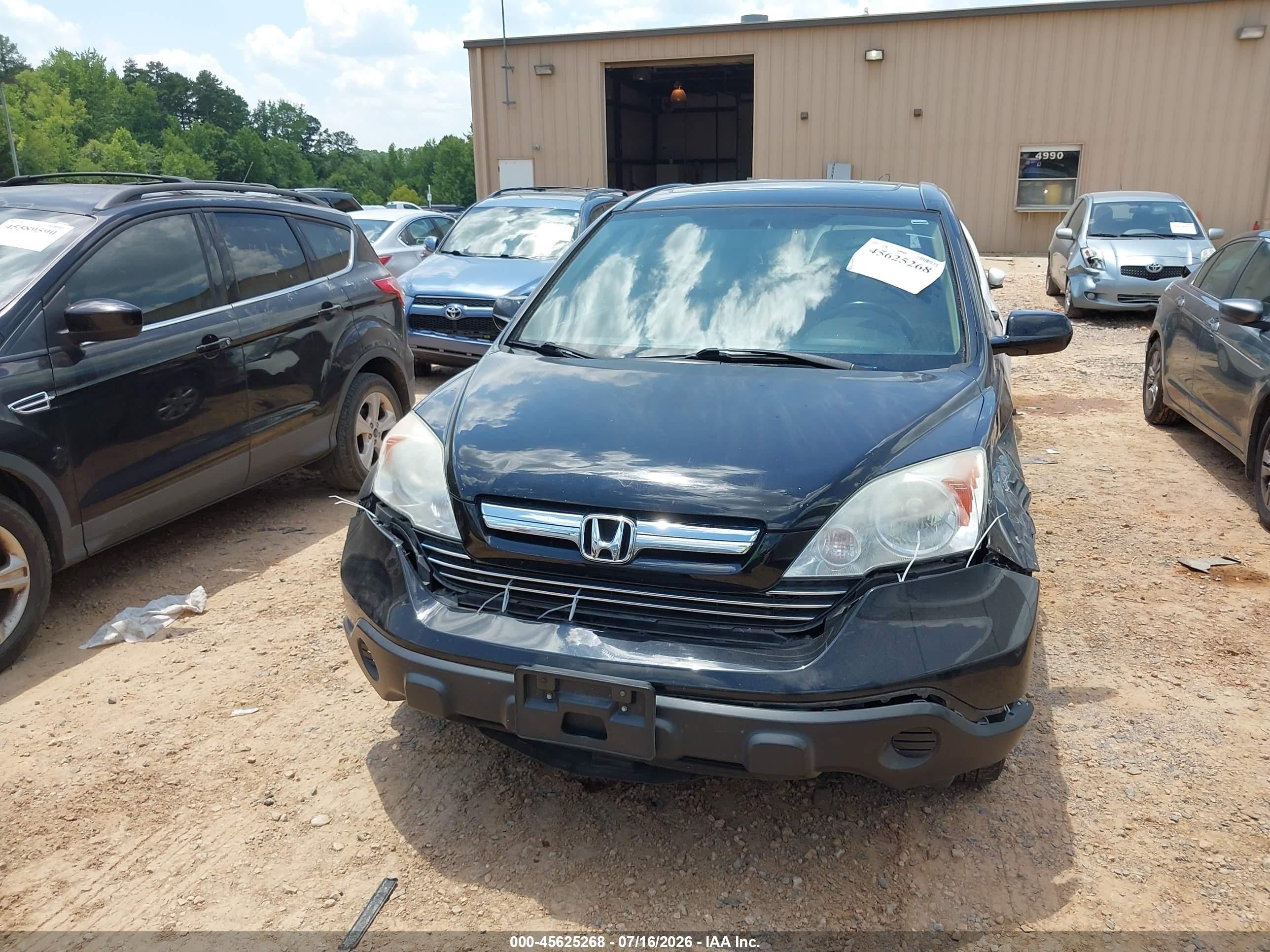 2007 Honda Cr-v Ex-l Black vin: JHLRE48737C067138
