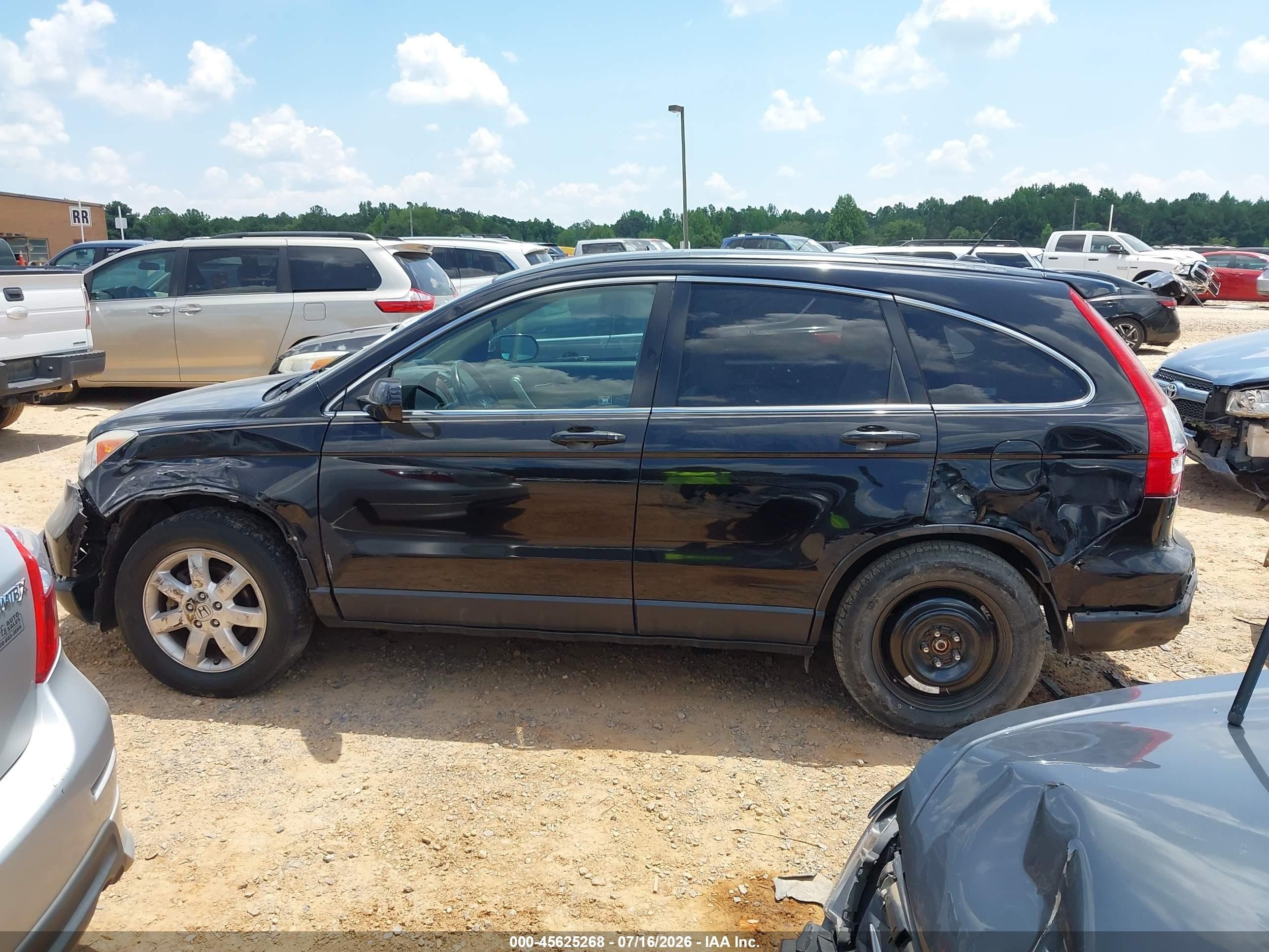 2007 Honda Cr-v Ex-l Black vin: JHLRE48737C067138