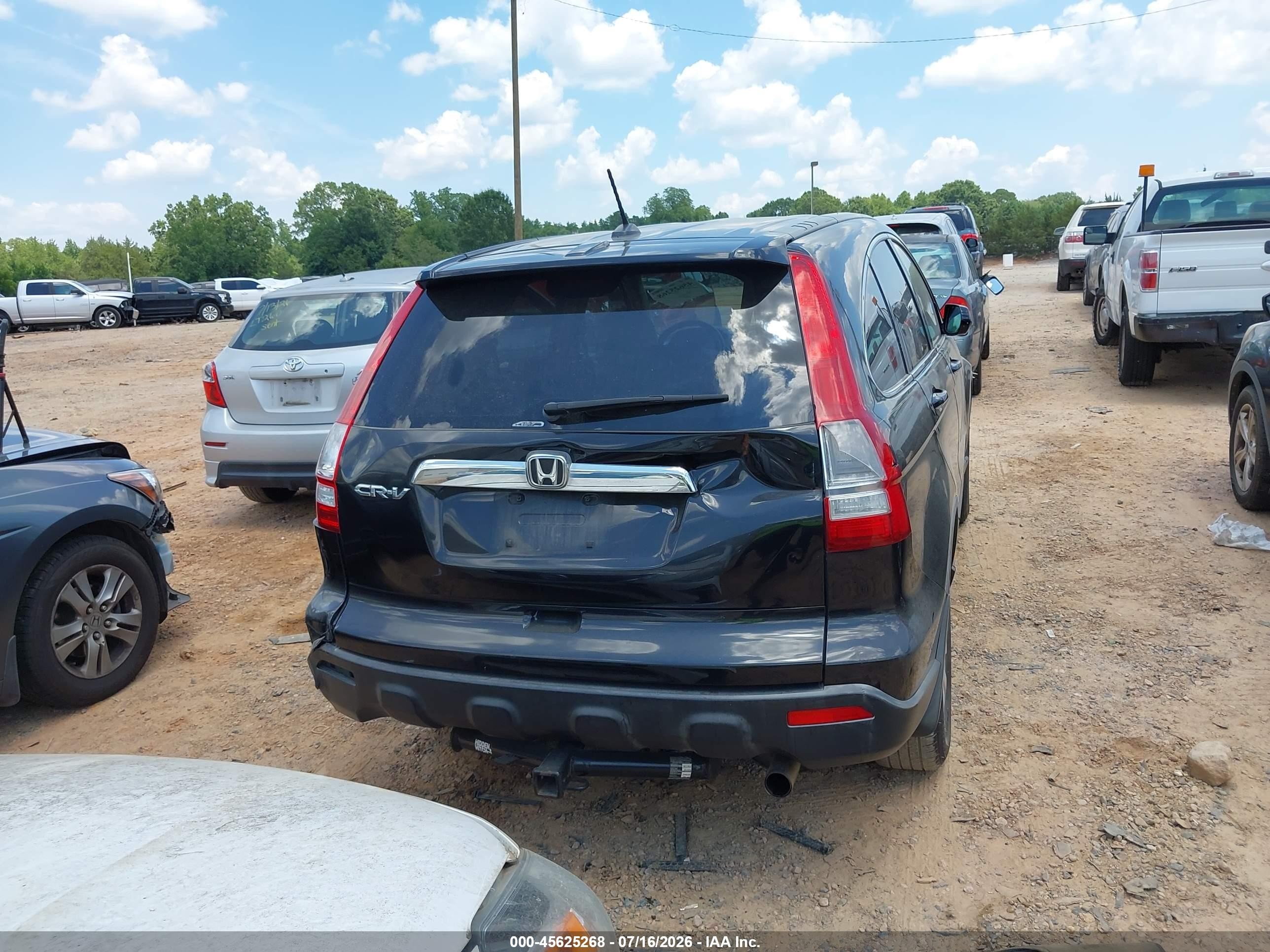 2007 Honda Cr-v Ex-l Black vin: JHLRE48737C067138
