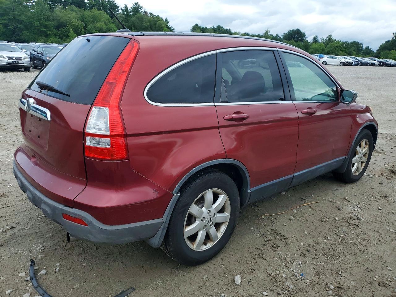 2007 Honda Cr-v Exl Red vin: JHLRE48737C092783