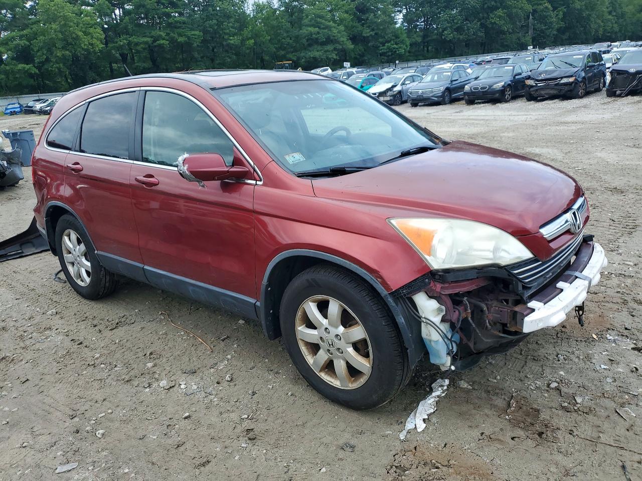2007 Honda Cr-v Exl Red vin: JHLRE48737C092783