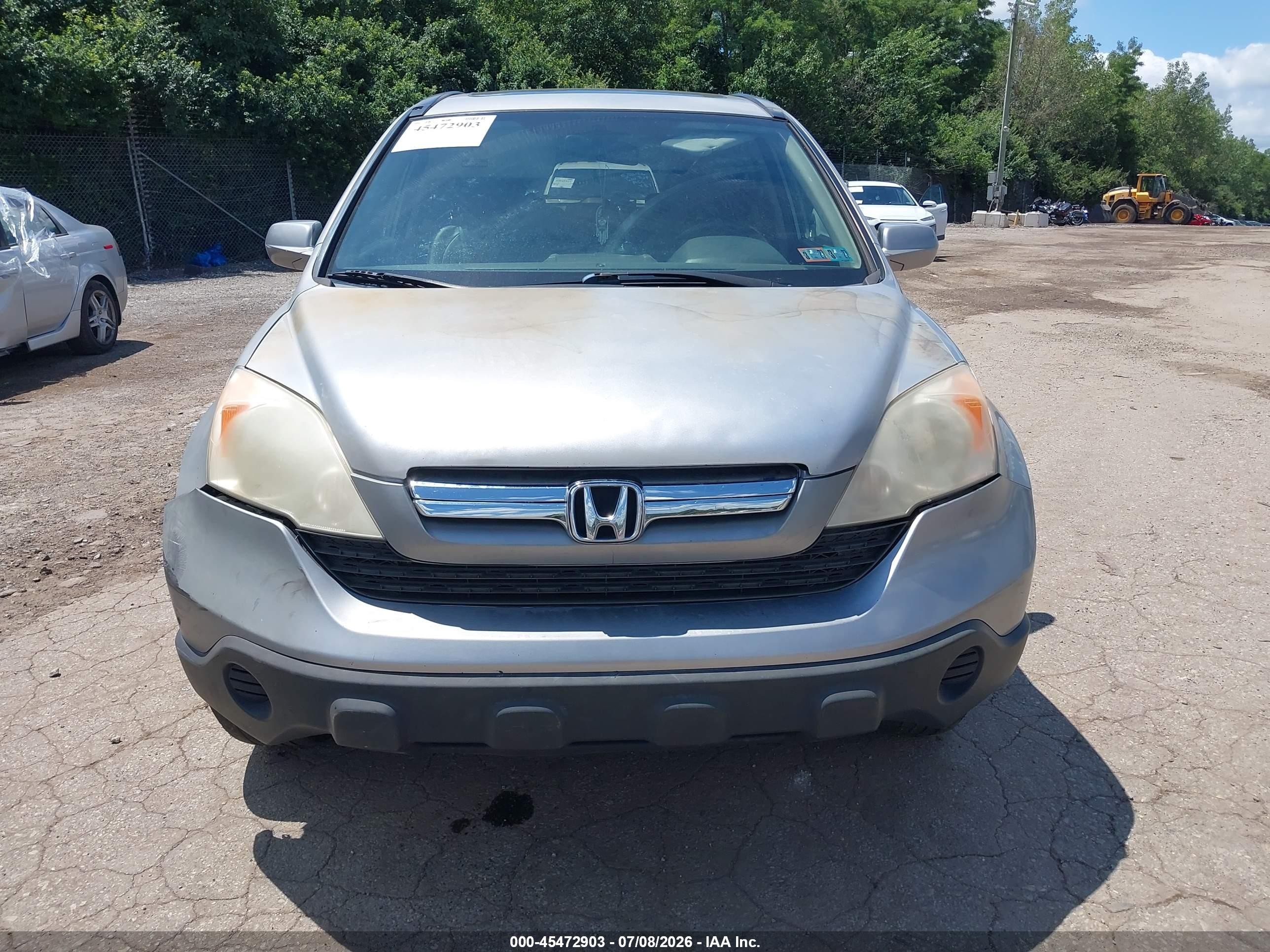 2007 Honda Cr-v Ex-l Silver vin: JHLRE48737C096302