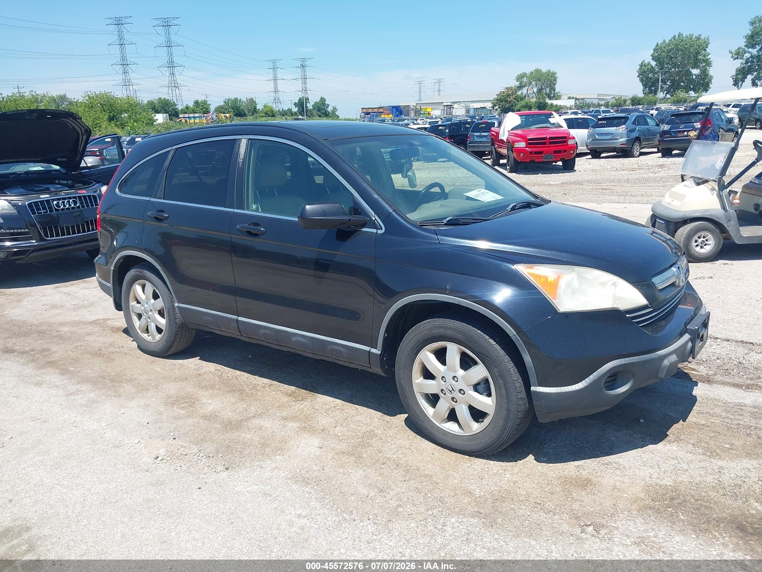 2007 Honda Cr-v Ex-l Черный vin: JHLRE48737C123031