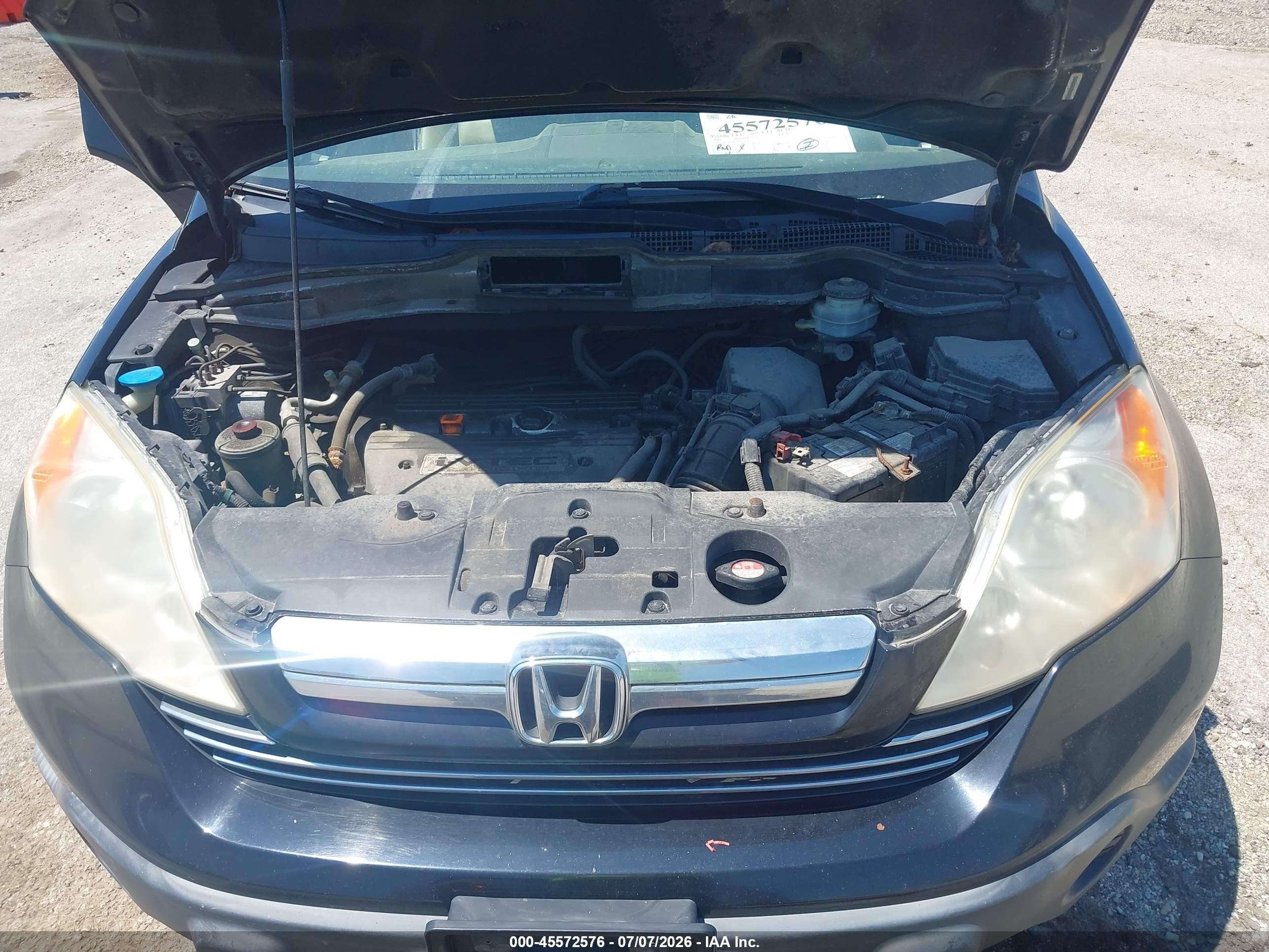 2007 Honda Cr-v Ex-l Black vin: JHLRE48737C123031