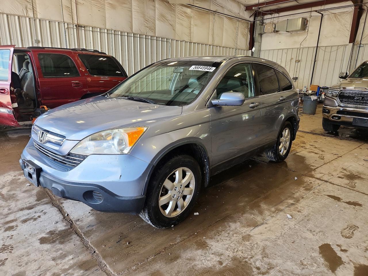 2008 Honda Cr-v Exl Blue vin: JHLRE48738C030737