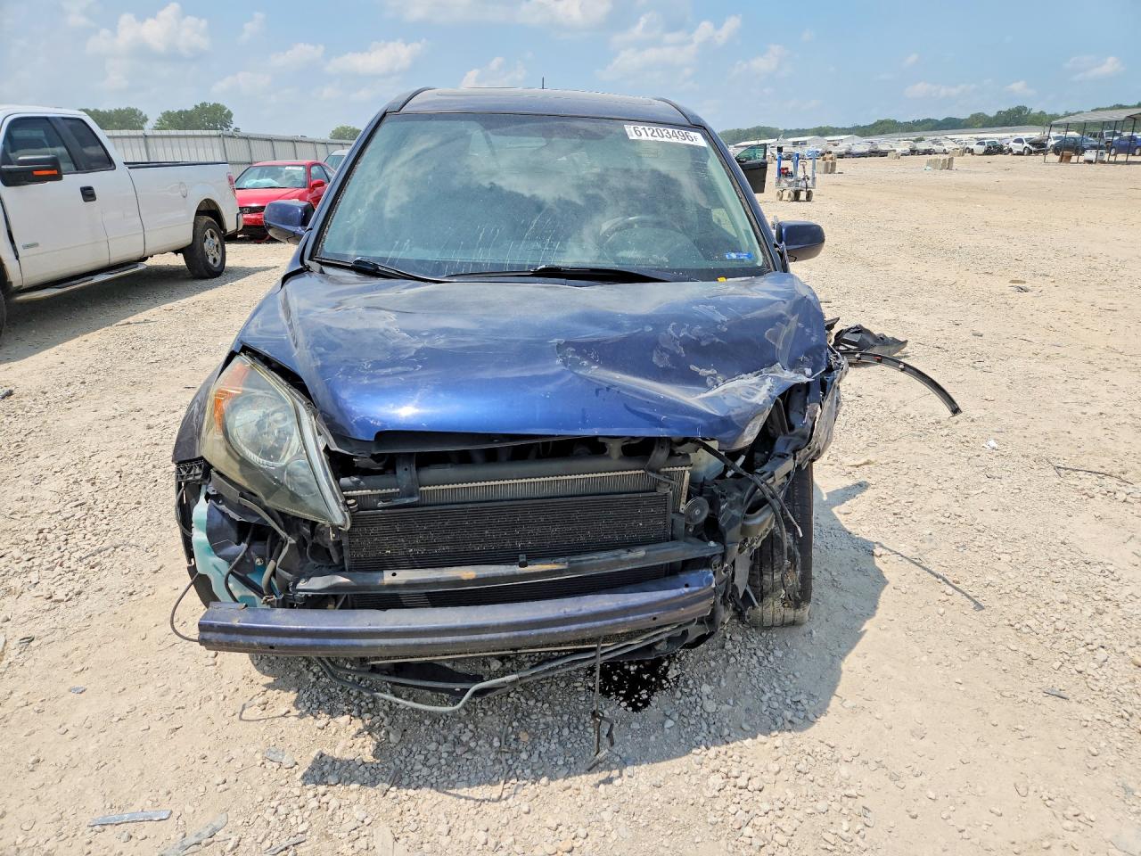 2008 Honda Cr-v Exl Blue vin: JHLRE48738C043407
