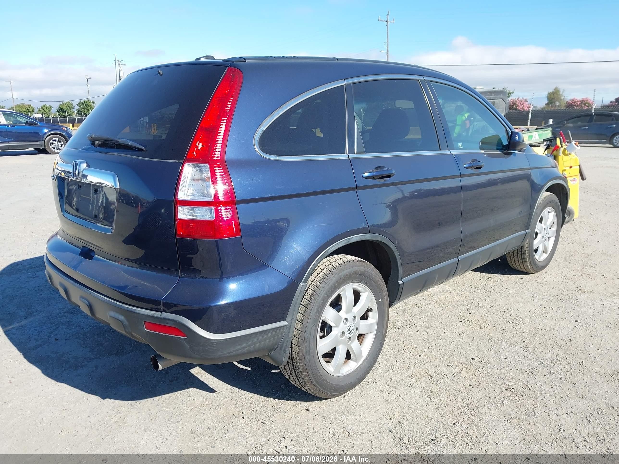2008 Honda Cr-v Ex-l Dark Blue vin: JHLRE48738C045769