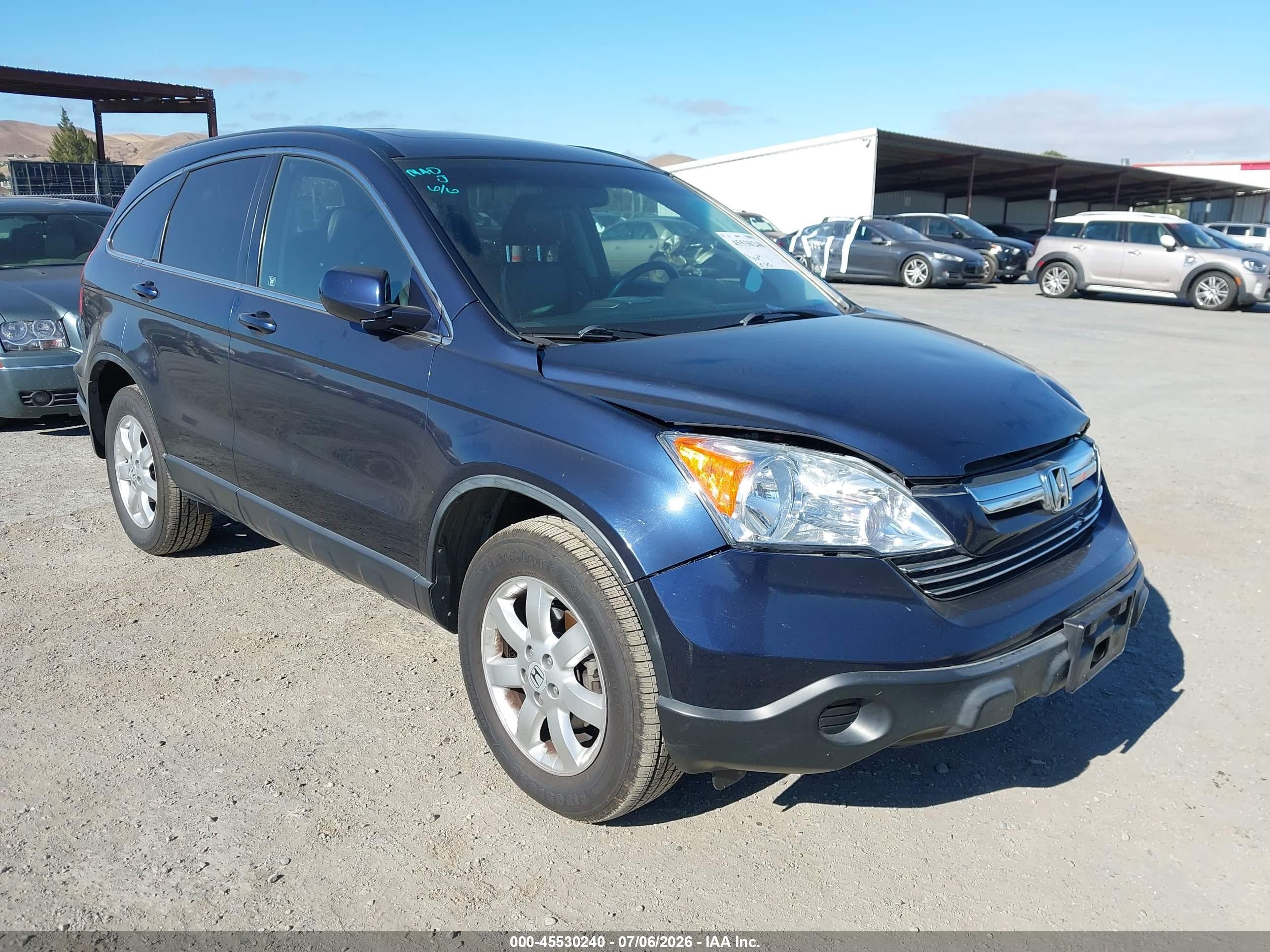 2008 Honda Cr-v Ex-l Dark Blue vin: JHLRE48738C045769