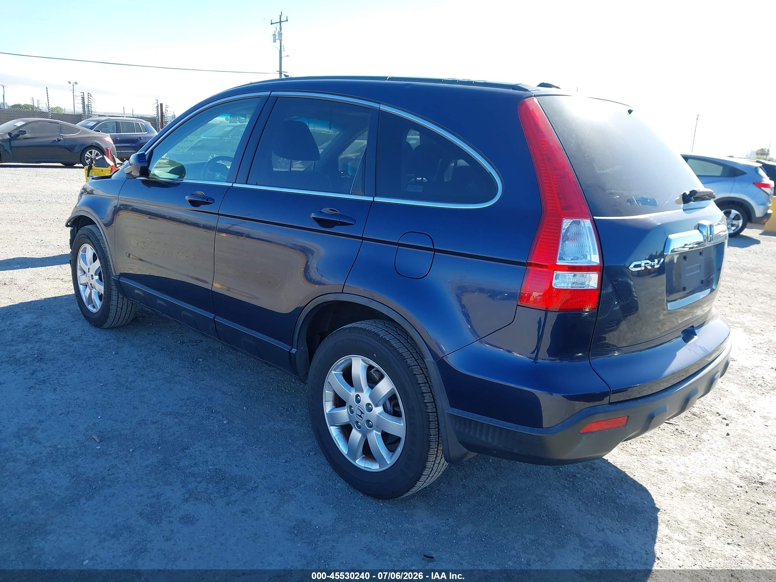 2008 Honda Cr-v Ex-l Dark Blue vin: JHLRE48738C045769