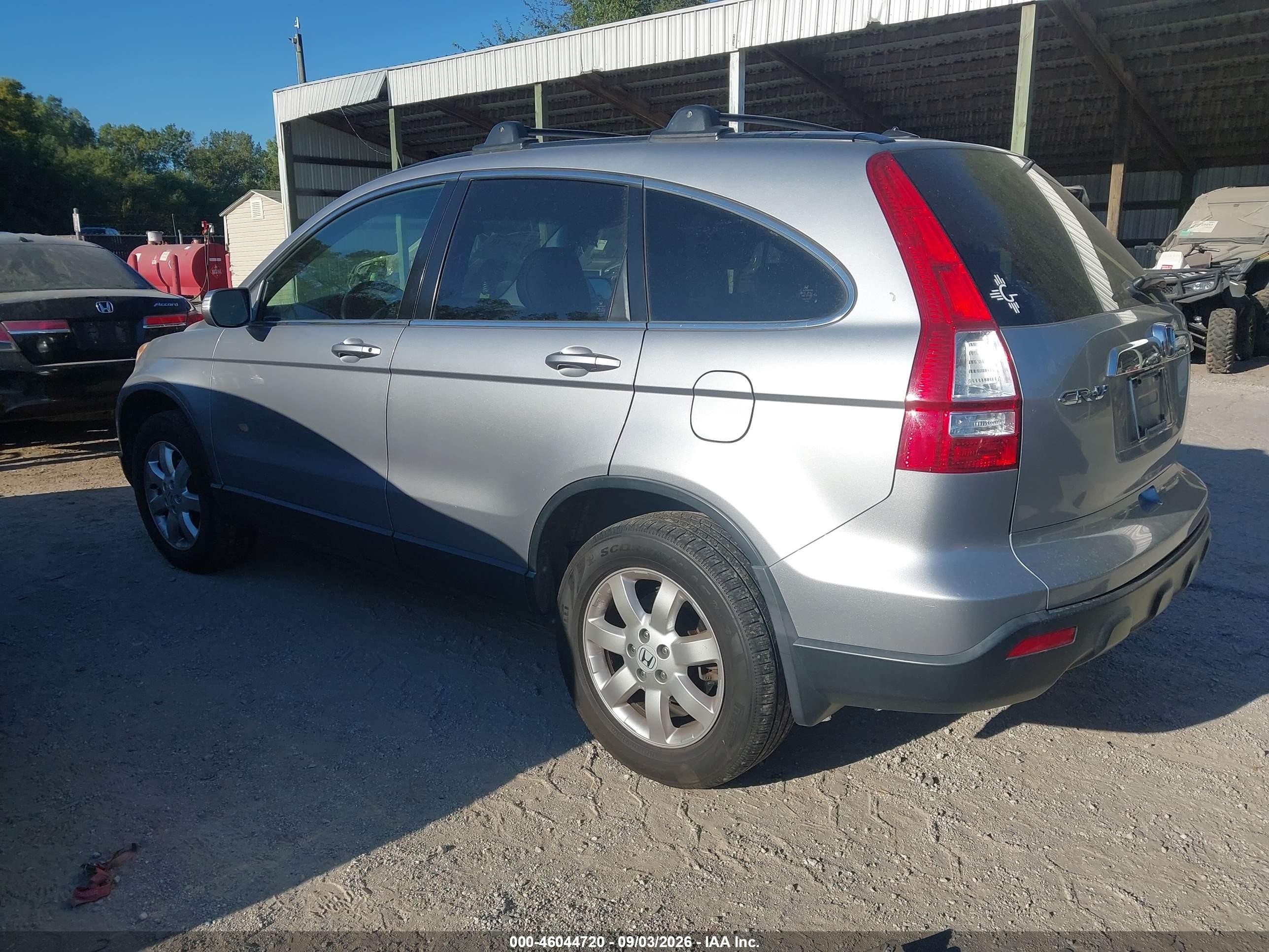 2008 Honda Cr-v Ex-l Silver vin: JHLRE48738C058408