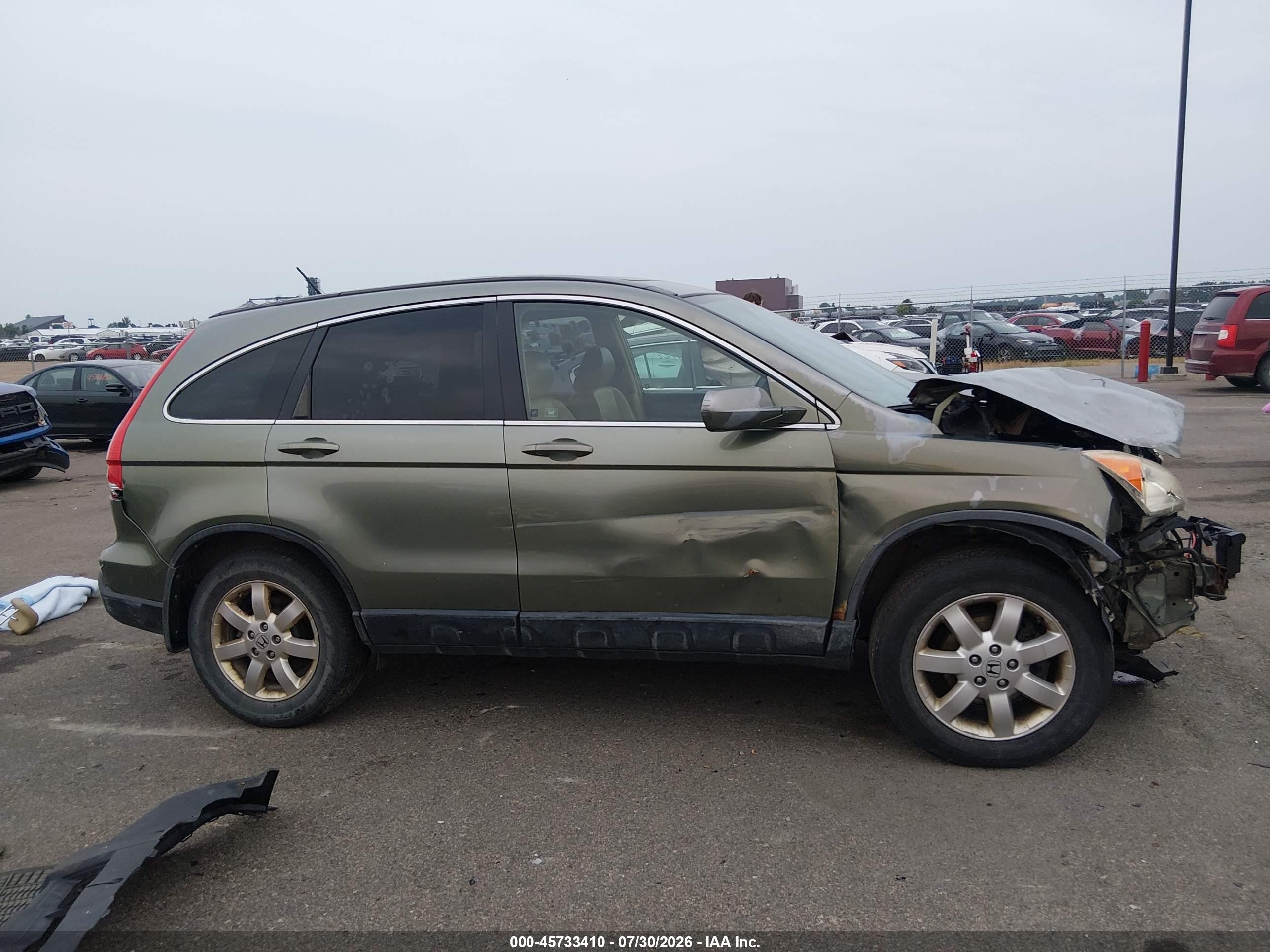 2008 Honda Cr-v Ex-l Зеленый vin: JHLRE48738C070266