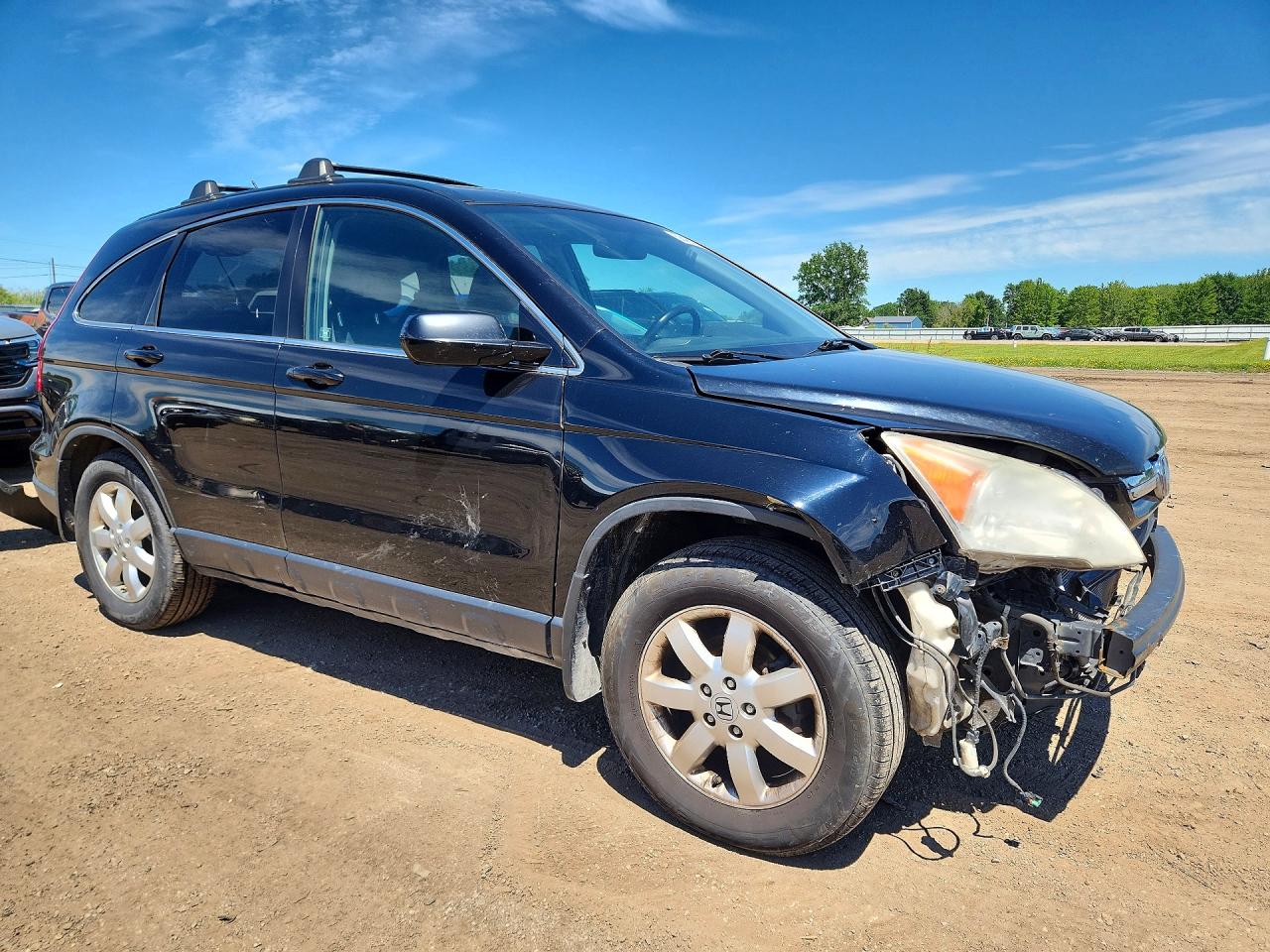 2008 Honda Cr-v Exl Black vin: JHLRE48738C080540