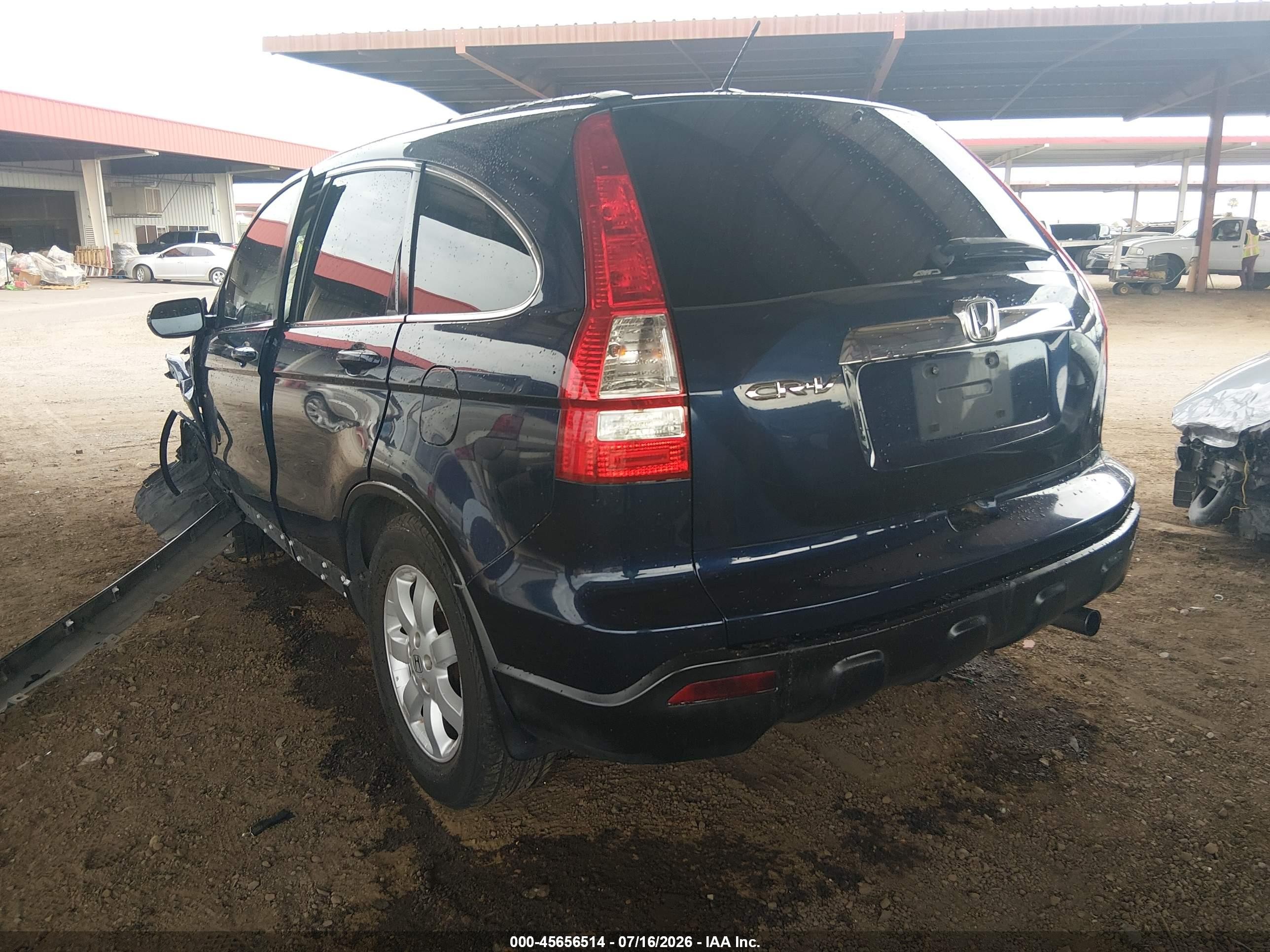 2009 Honda Cr-v Ex-l Blue vin: JHLRE48739C000252