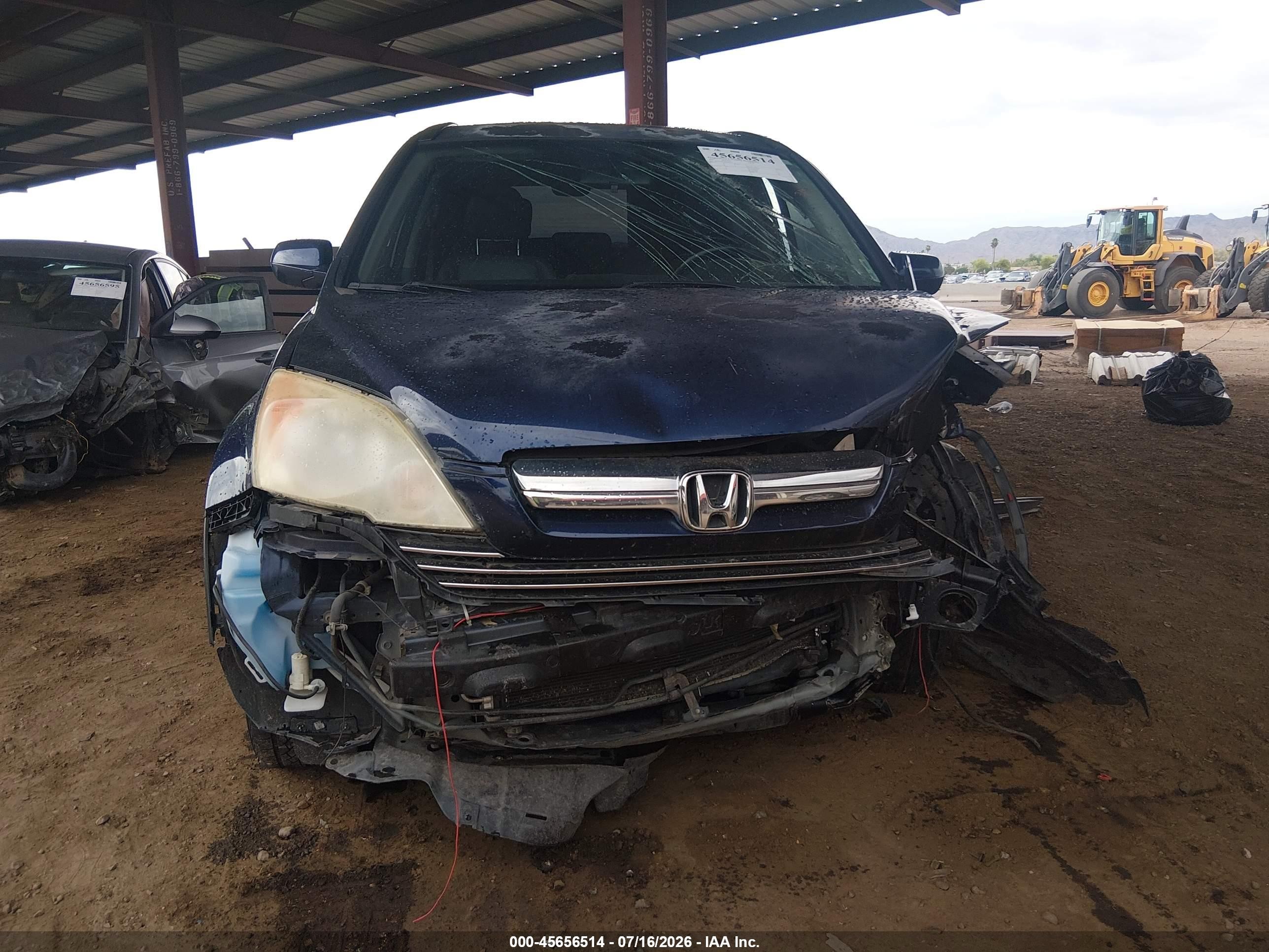 2009 Honda Cr-v Ex-l Blue vin: JHLRE48739C000252