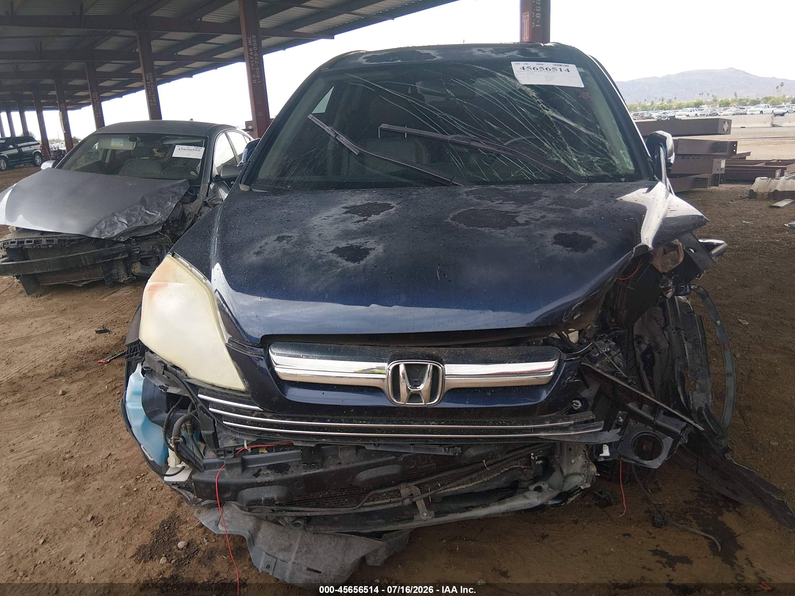 2009 Honda Cr-v Ex-l Blue vin: JHLRE48739C000252