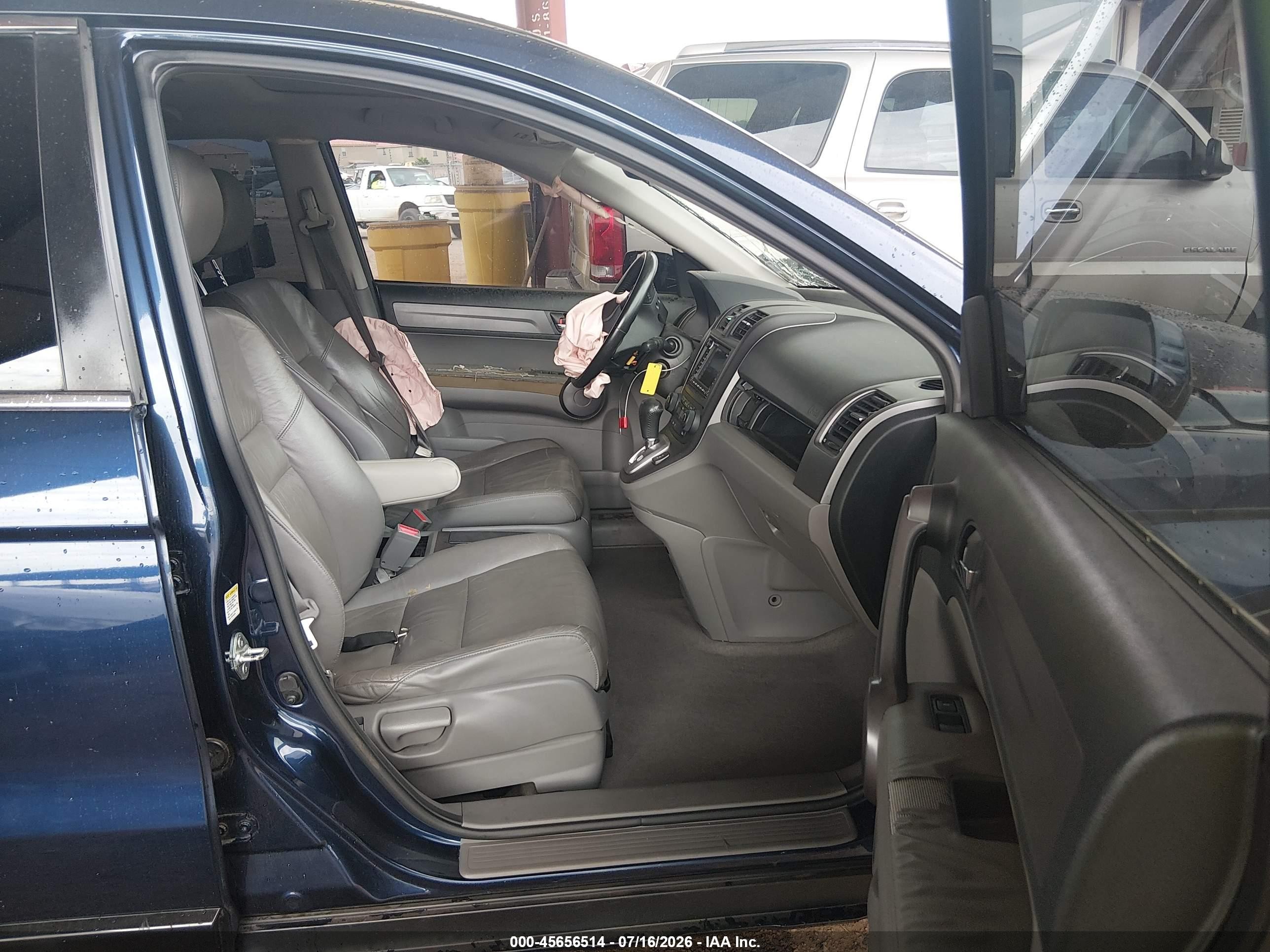 2009 Honda Cr-v Ex-l Blue vin: JHLRE48739C000252