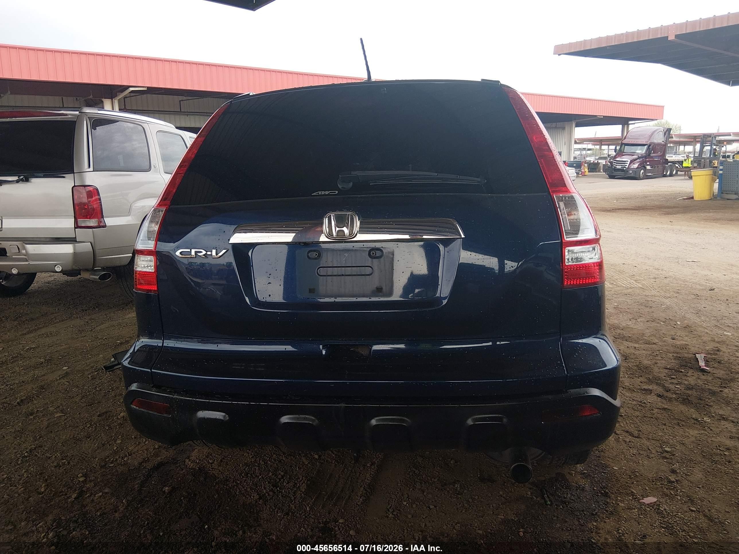 2009 Honda Cr-v Ex-l Blue vin: JHLRE48739C000252