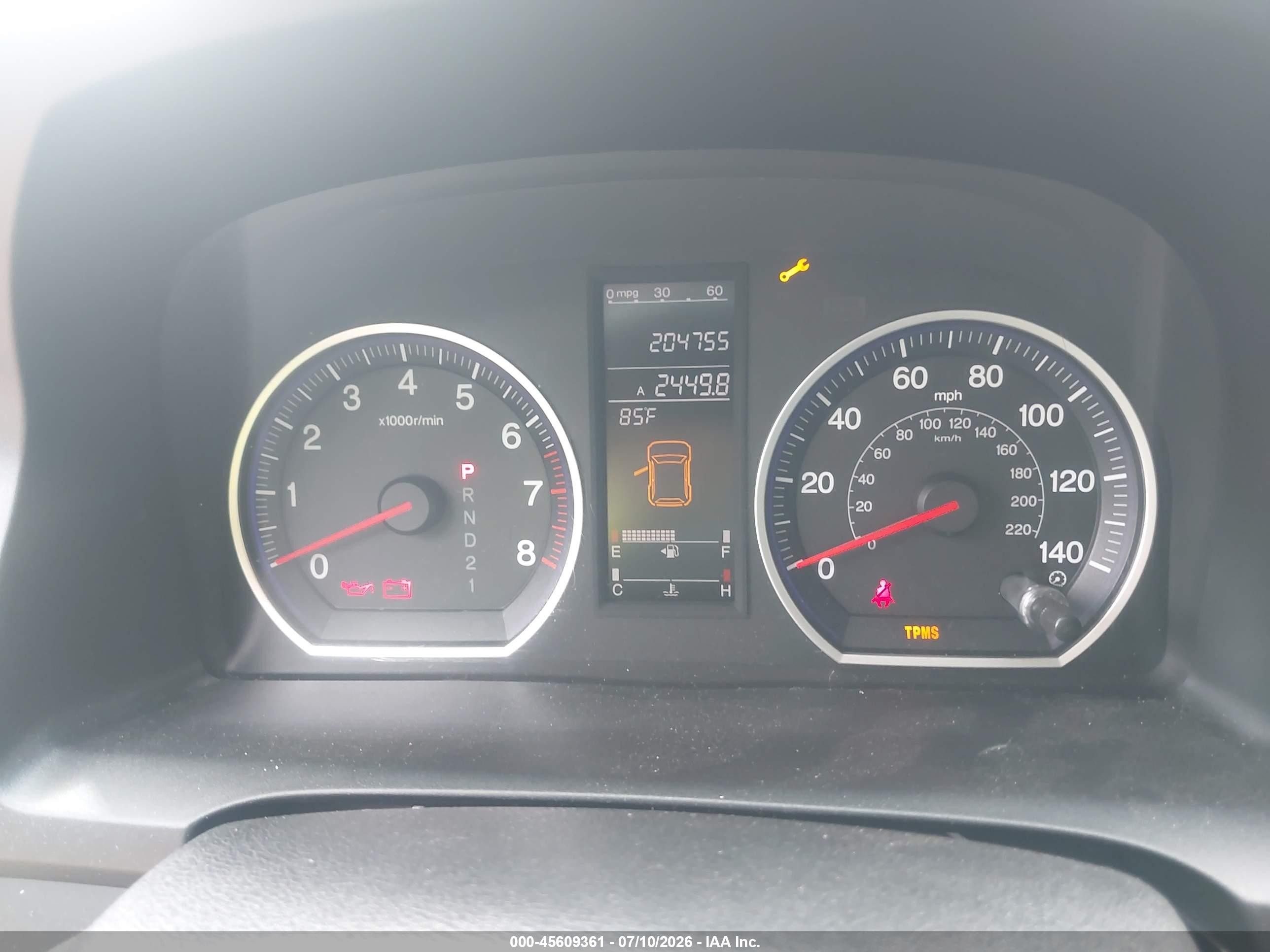 2007 Honda Cr-v Ex-l Black vin: JHLRE48747C012262