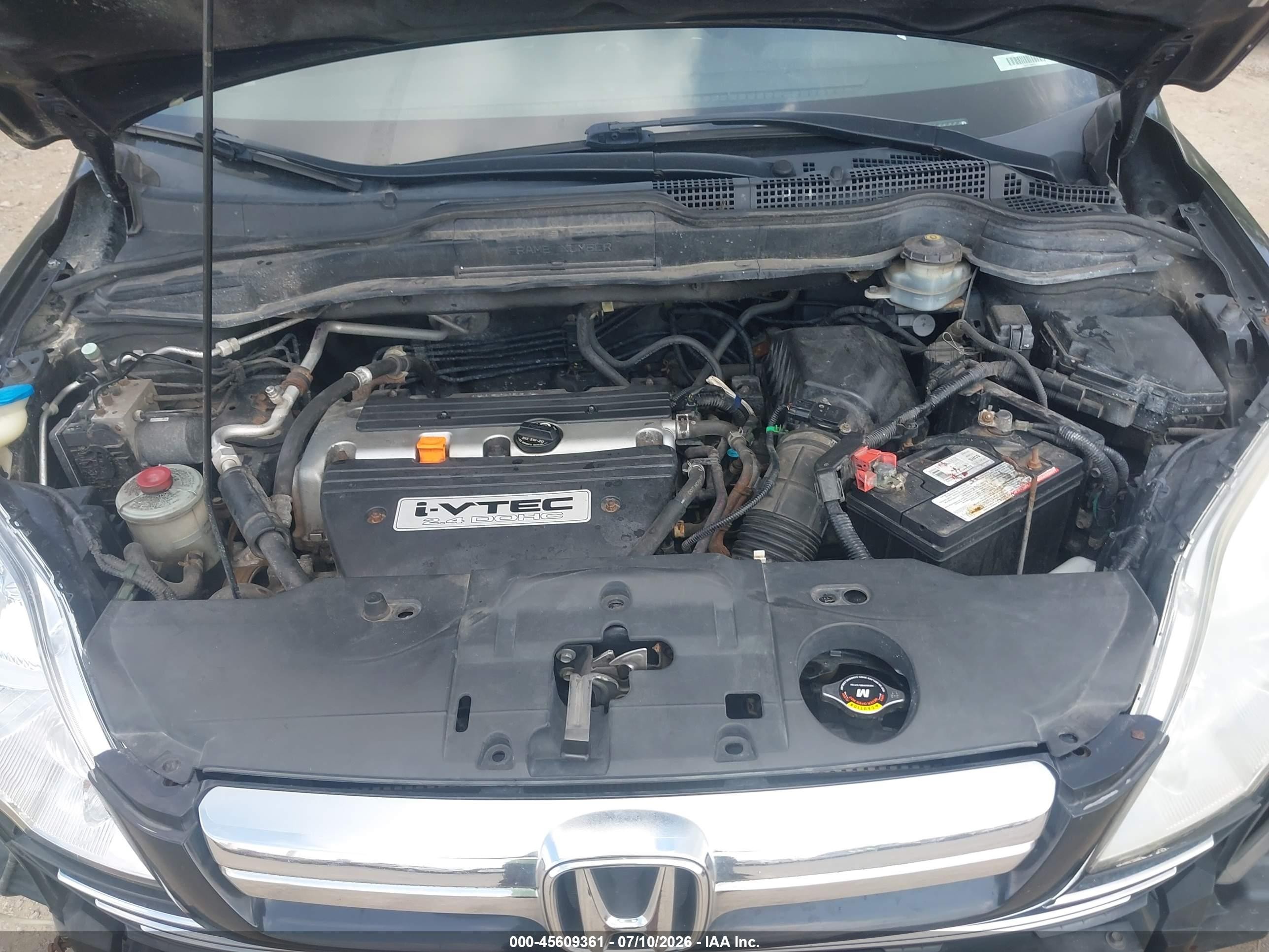 2007 Honda Cr-v Ex-l Black vin: JHLRE48747C012262
