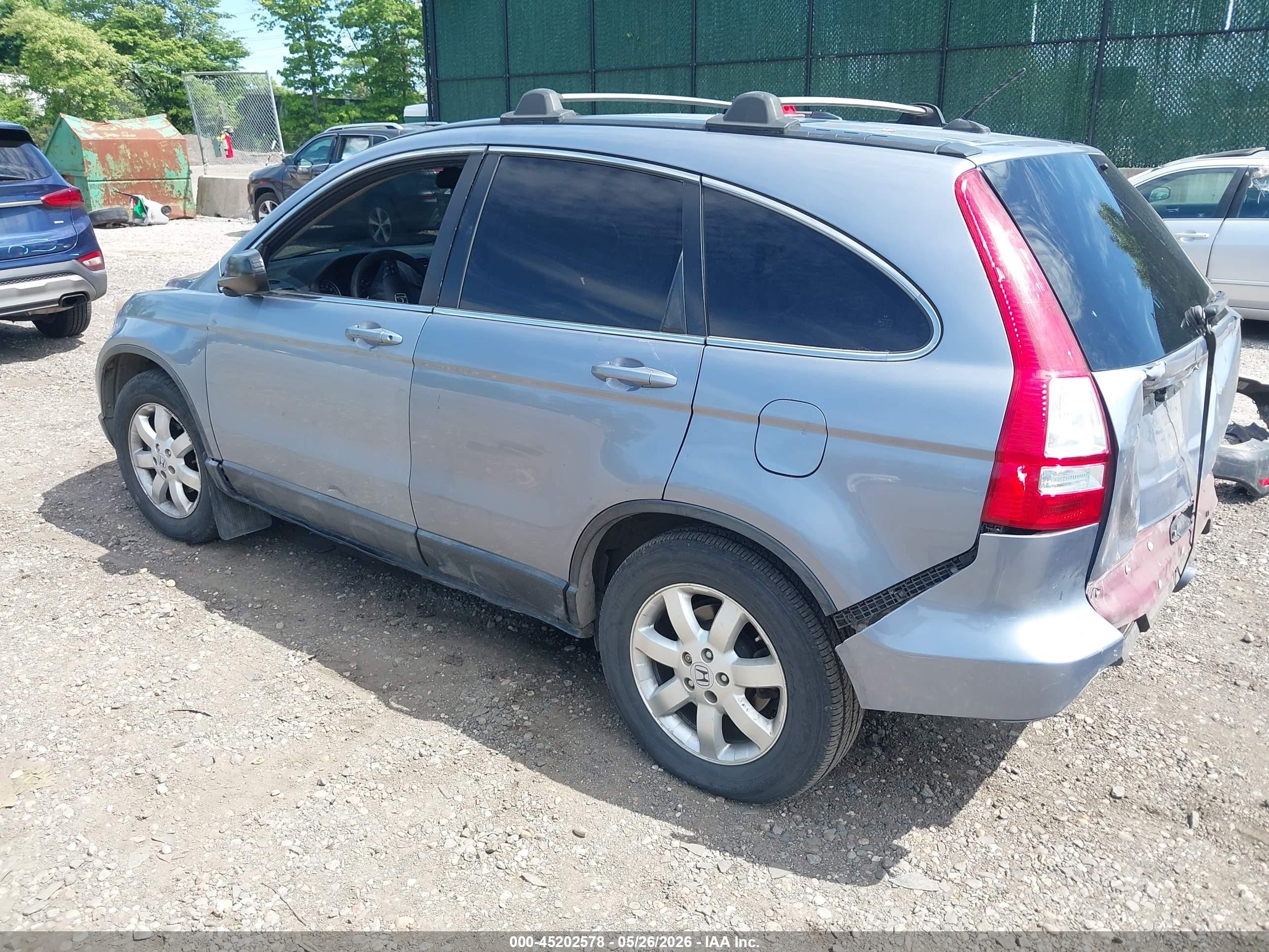 2007 Honda Cr-v Ex-l Blue vin: JHLRE48747C032589