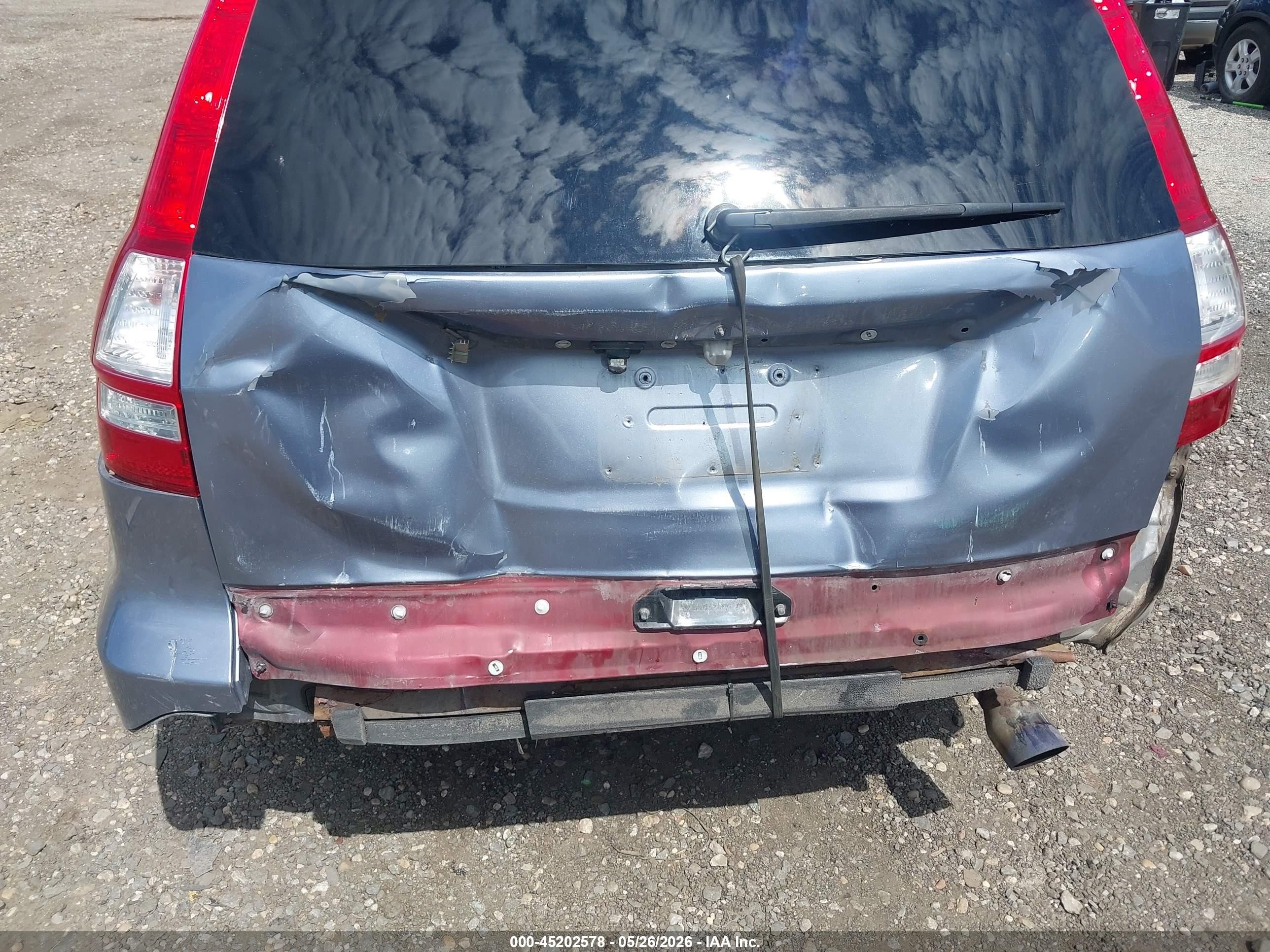 2007 Honda Cr-v Ex-l Blue vin: JHLRE48747C032589