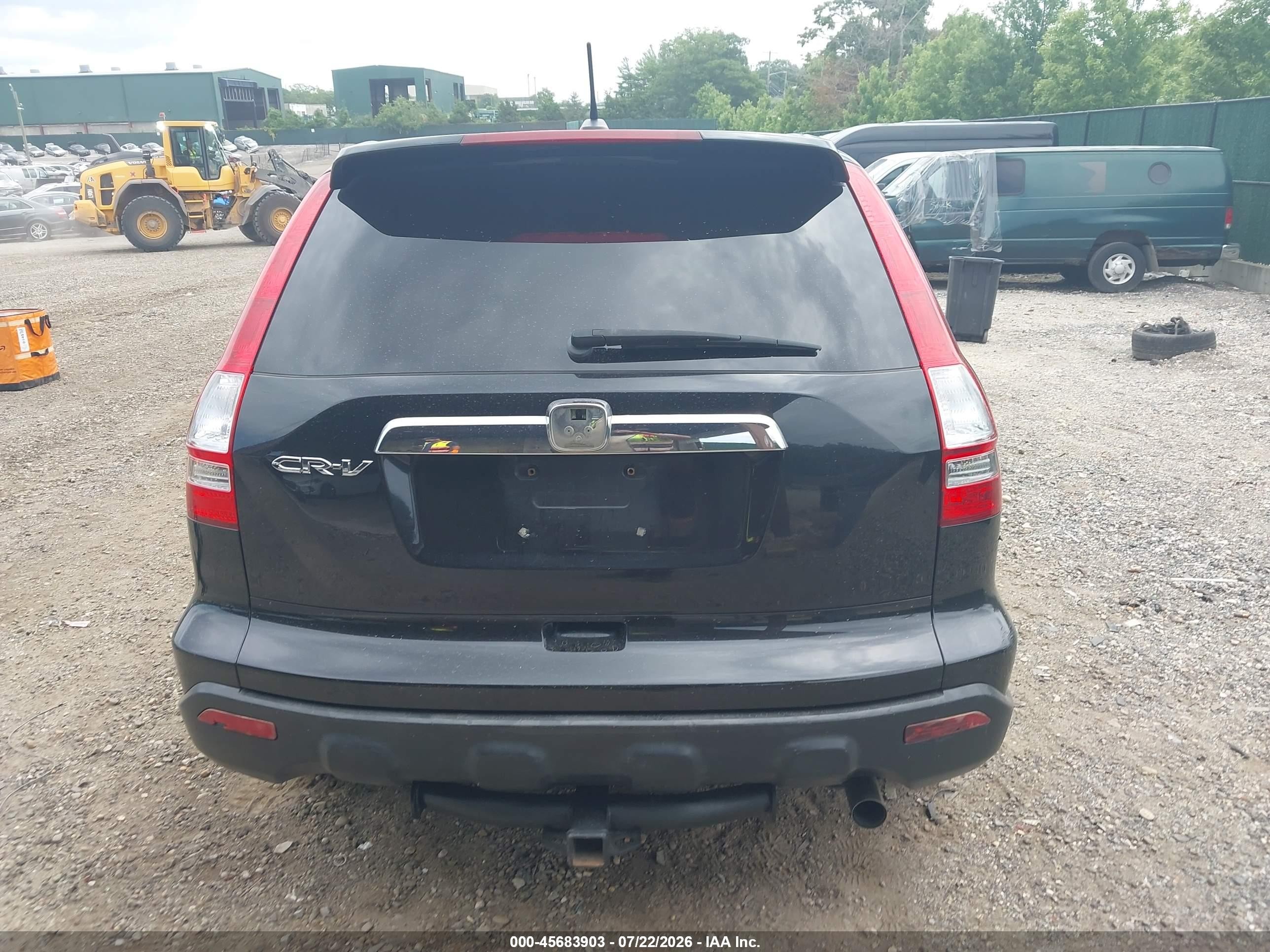 2007 Honda Cr-v Ex-l Black vin: JHLRE48747C055919
