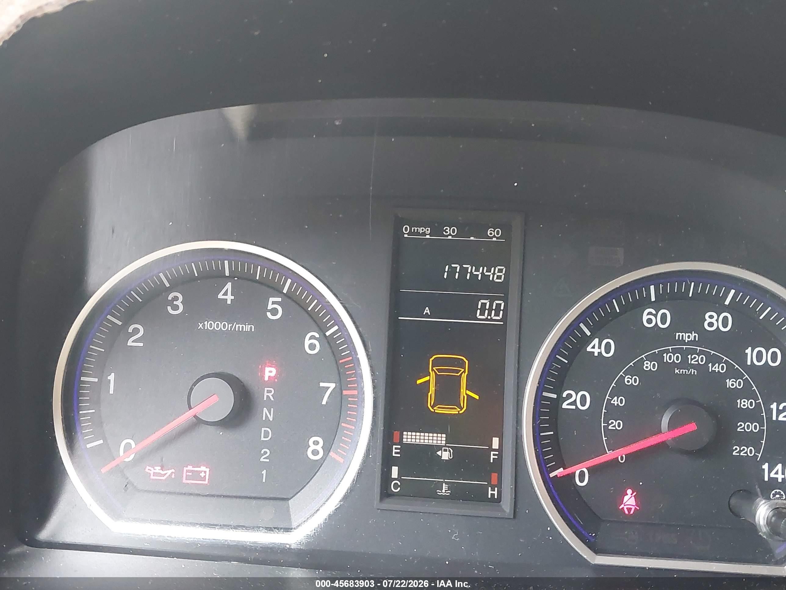 2007 Honda Cr-v Ex-l Black vin: JHLRE48747C055919