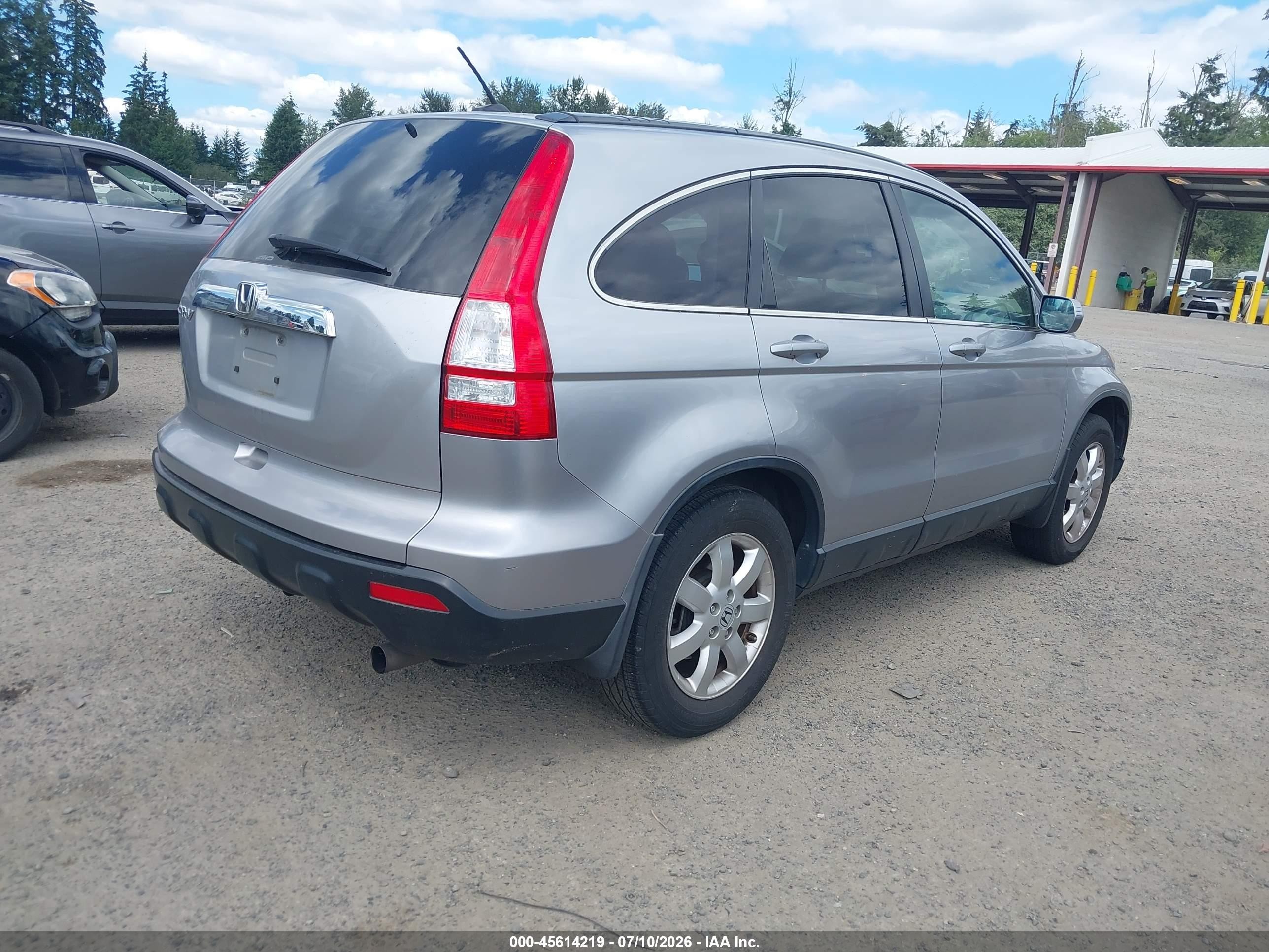 2007 Honda Cr-v Ex-l Silver vin: JHLRE48747C056391