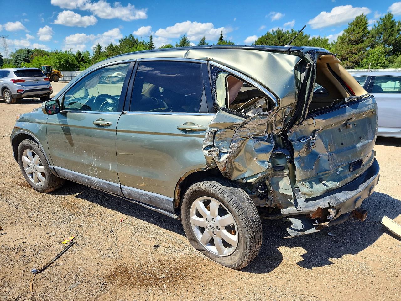 2007 Honda Cr-v Exl Зеленый vin: JHLRE48747C066984