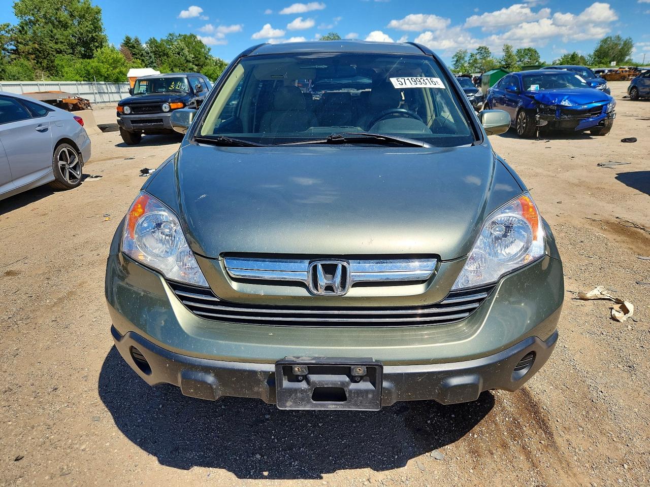2007 Honda Cr-v Exl Зеленый vin: JHLRE48747C066984