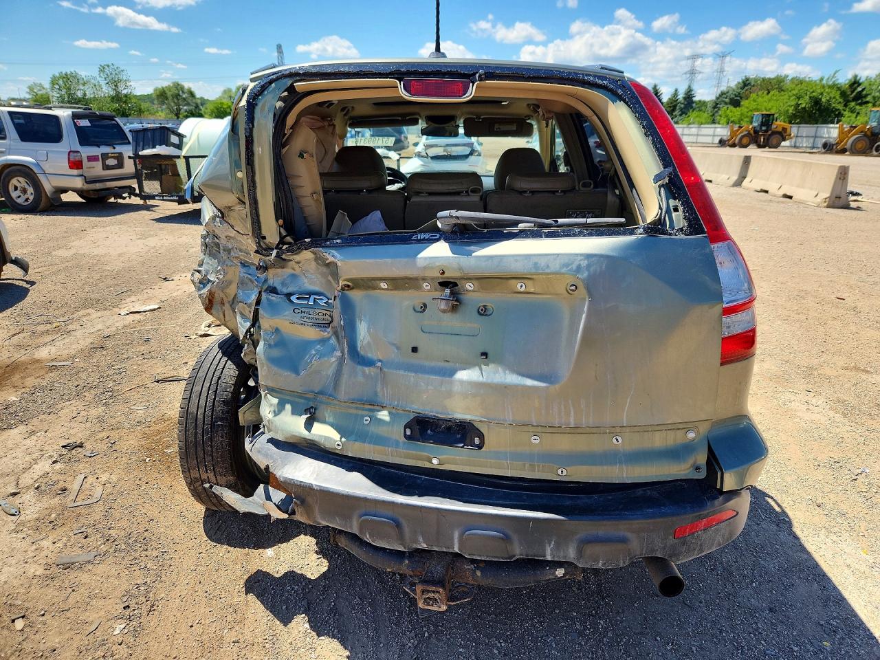 2007 Honda Cr-v Exl Зеленый vin: JHLRE48747C066984