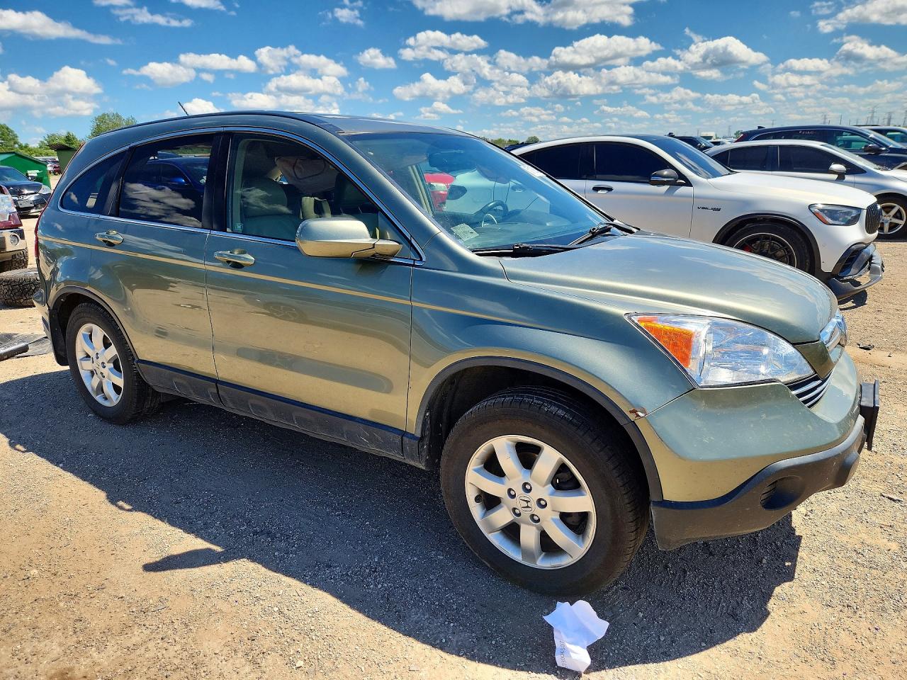 2007 Honda Cr-v Exl Зеленый vin: JHLRE48747C066984