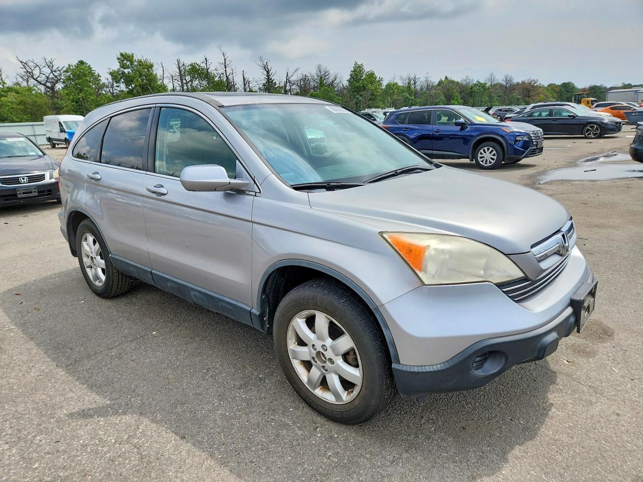 2007 Honda Cr-v Exl Silver vin: JHLRE48747C084854