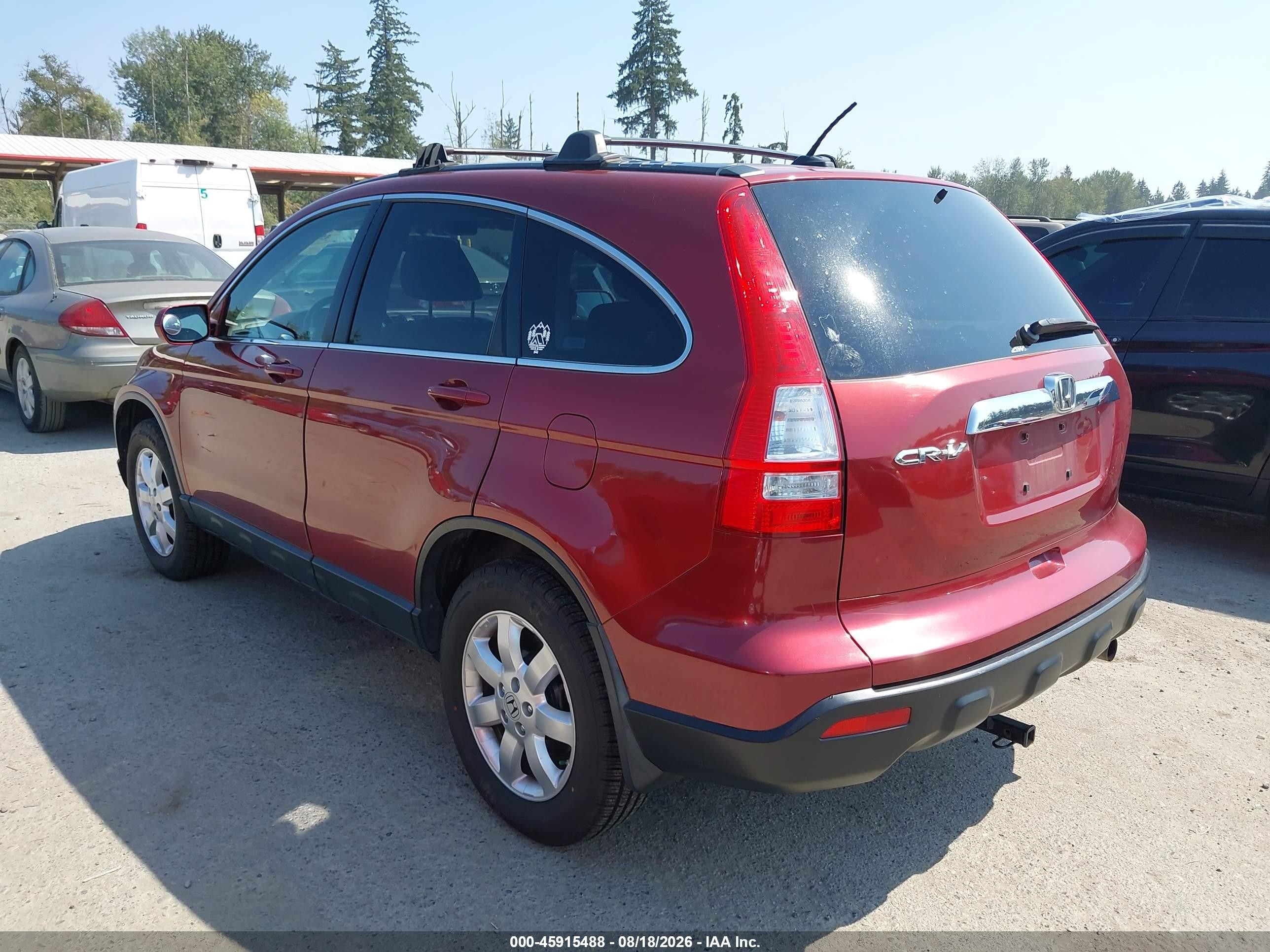 2007 Honda Cr-v Ex-l Red vin: JHLRE48747C085924