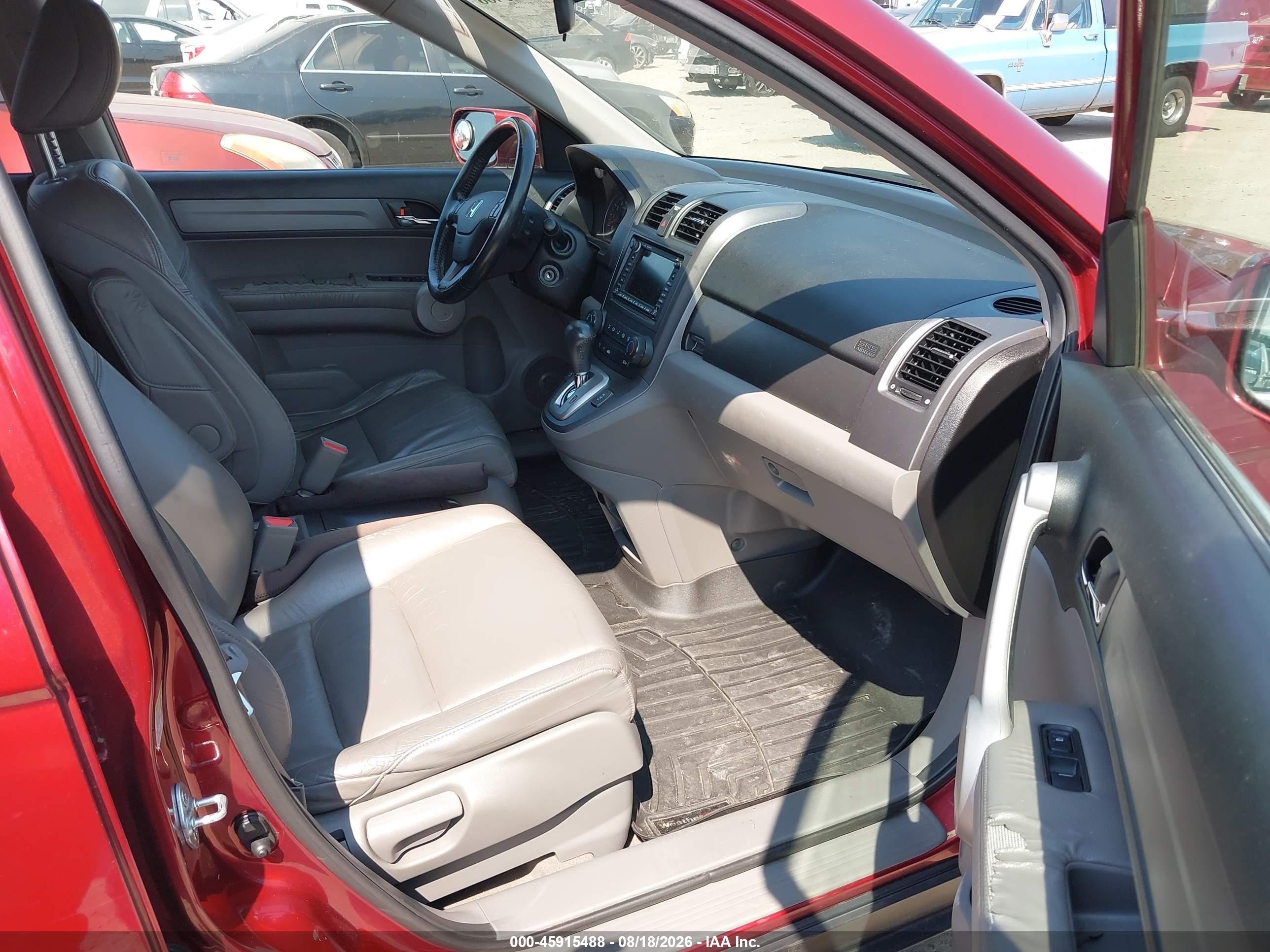 2007 Honda Cr-v Ex-l Red vin: JHLRE48747C085924