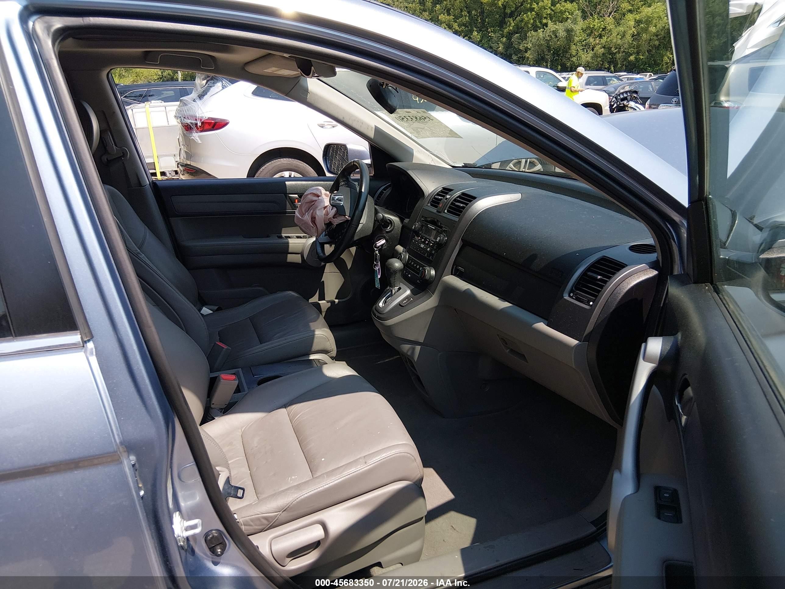 2007 Honda Cr-v Ex-l Blue vin: JHLRE48747C086295