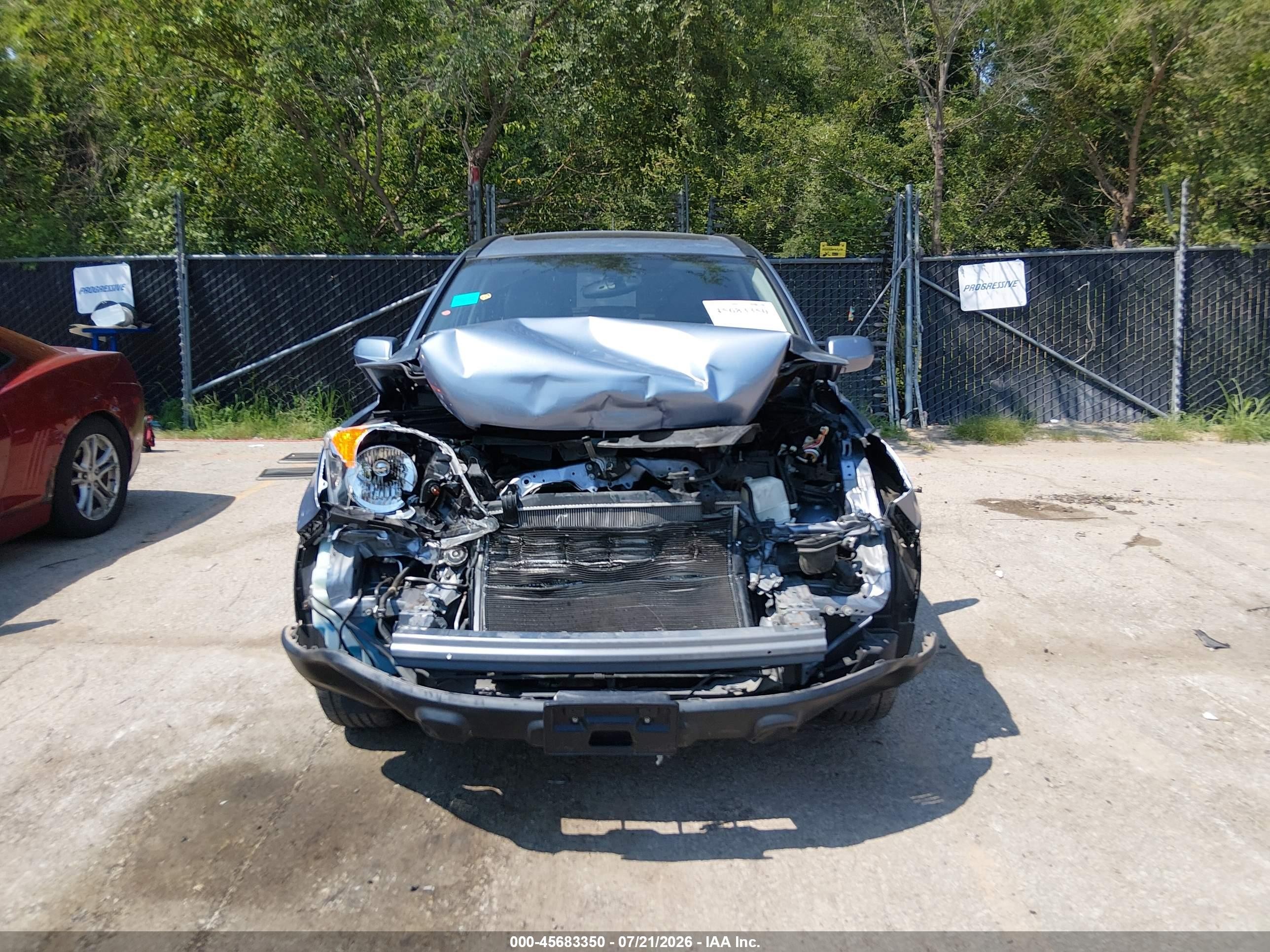 2007 Honda Cr-v Ex-l Blue vin: JHLRE48747C086295