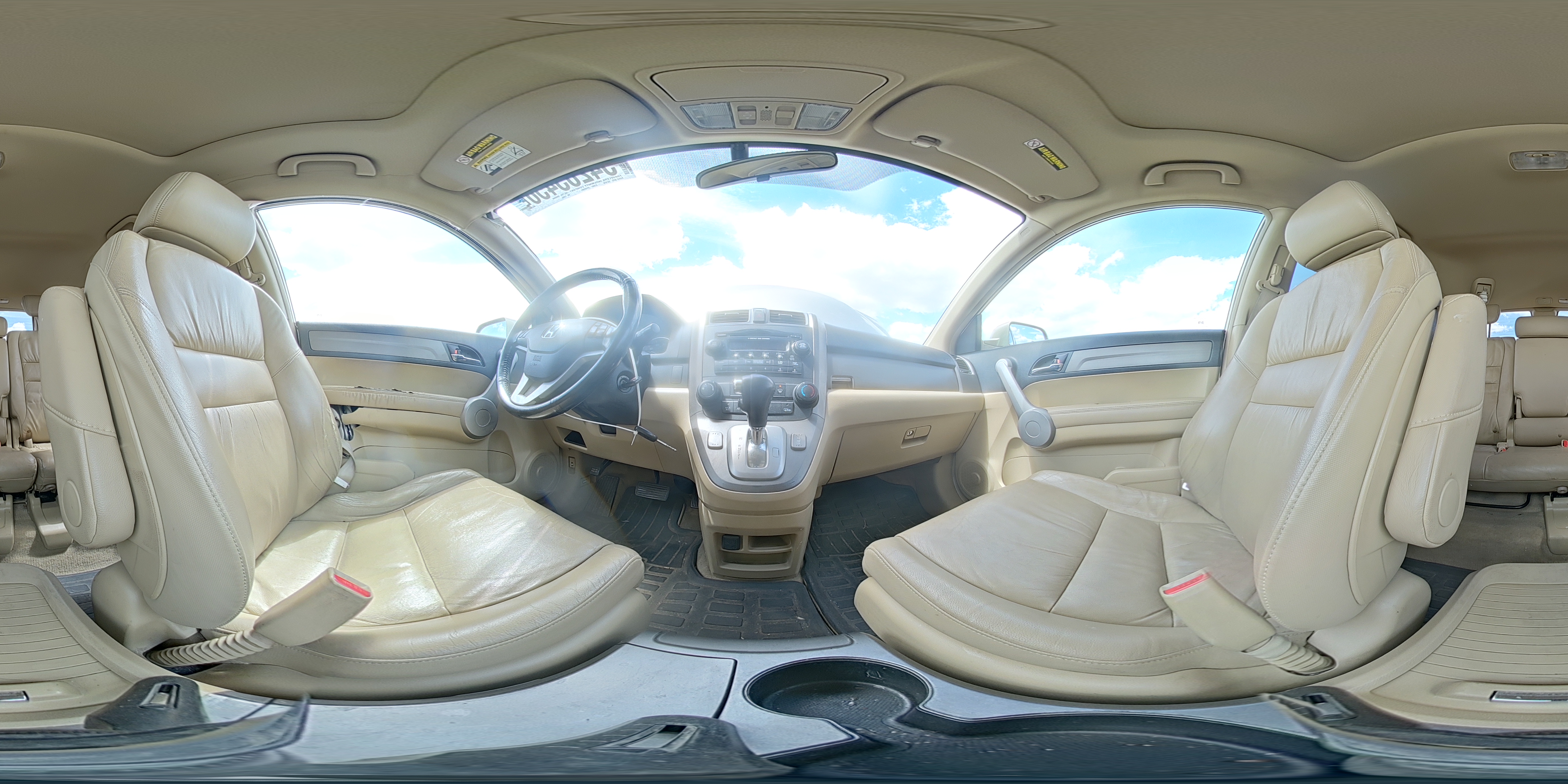 2007 Honda Cr-v Exl Tan vin: JHLRE48747C115004