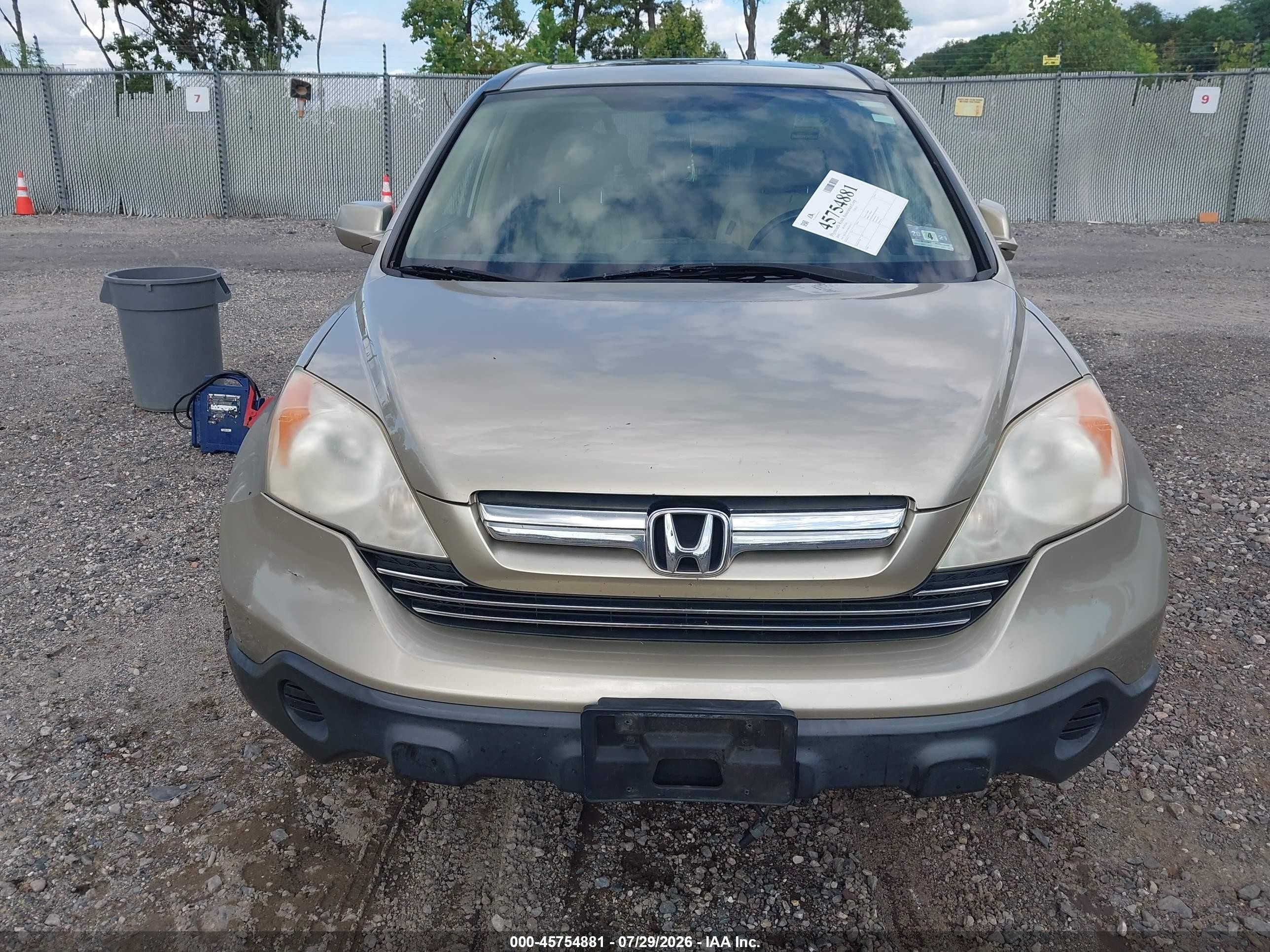 2008 Honda Cr-v Ex-l Gold vin: JHLRE487480038510