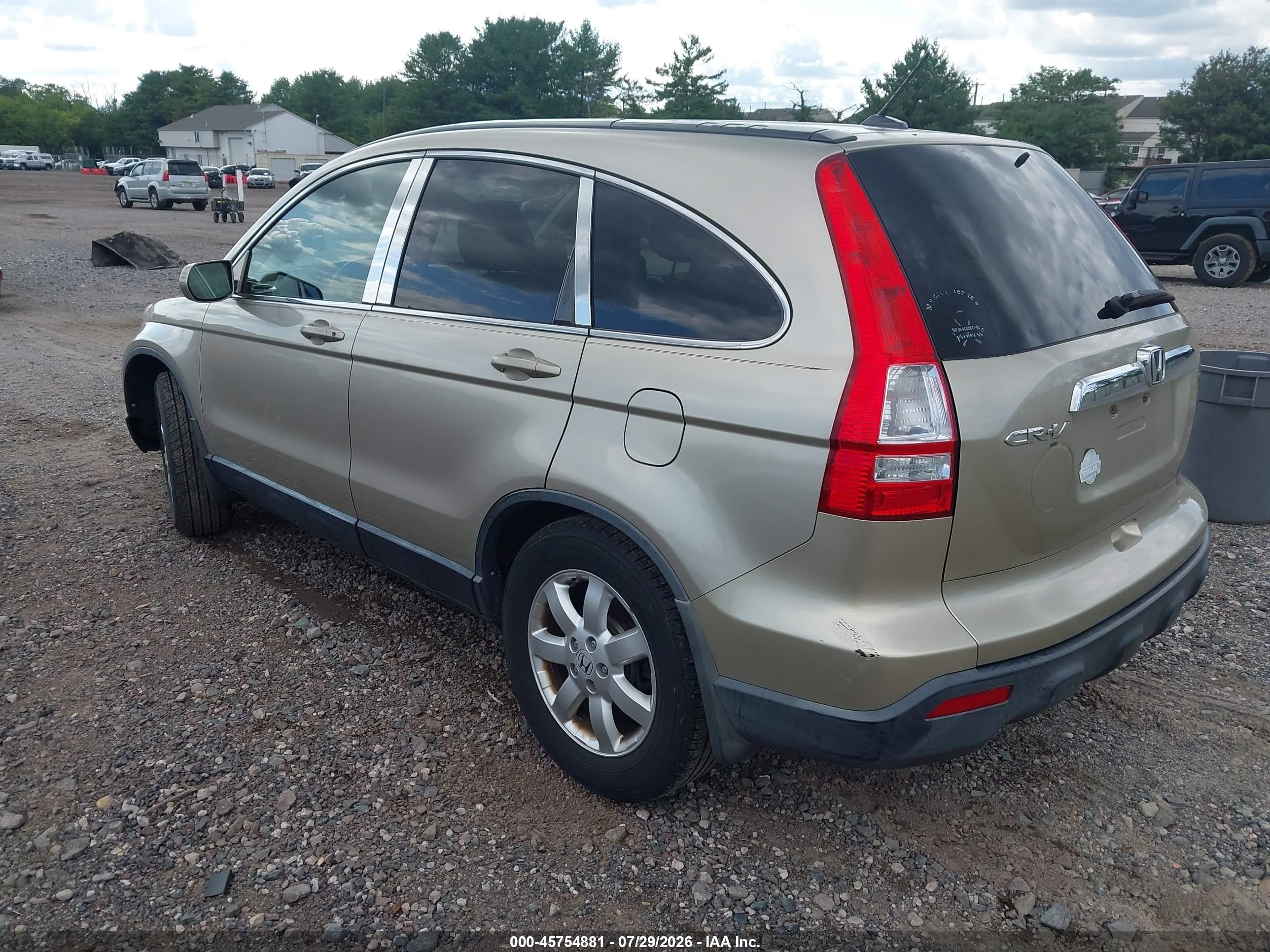 2008 Honda Cr-v Ex-l Gold vin: JHLRE487480038510