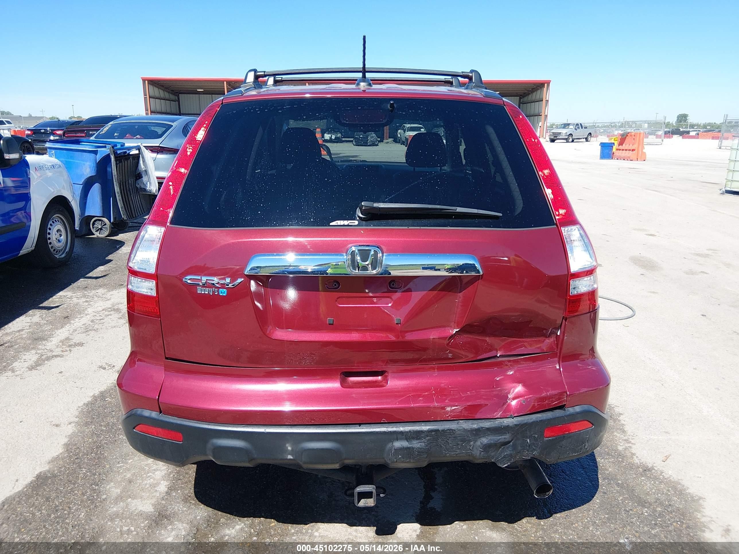 2008 Honda Cr-v Ex-l Red vin: JHLRE48748C023540