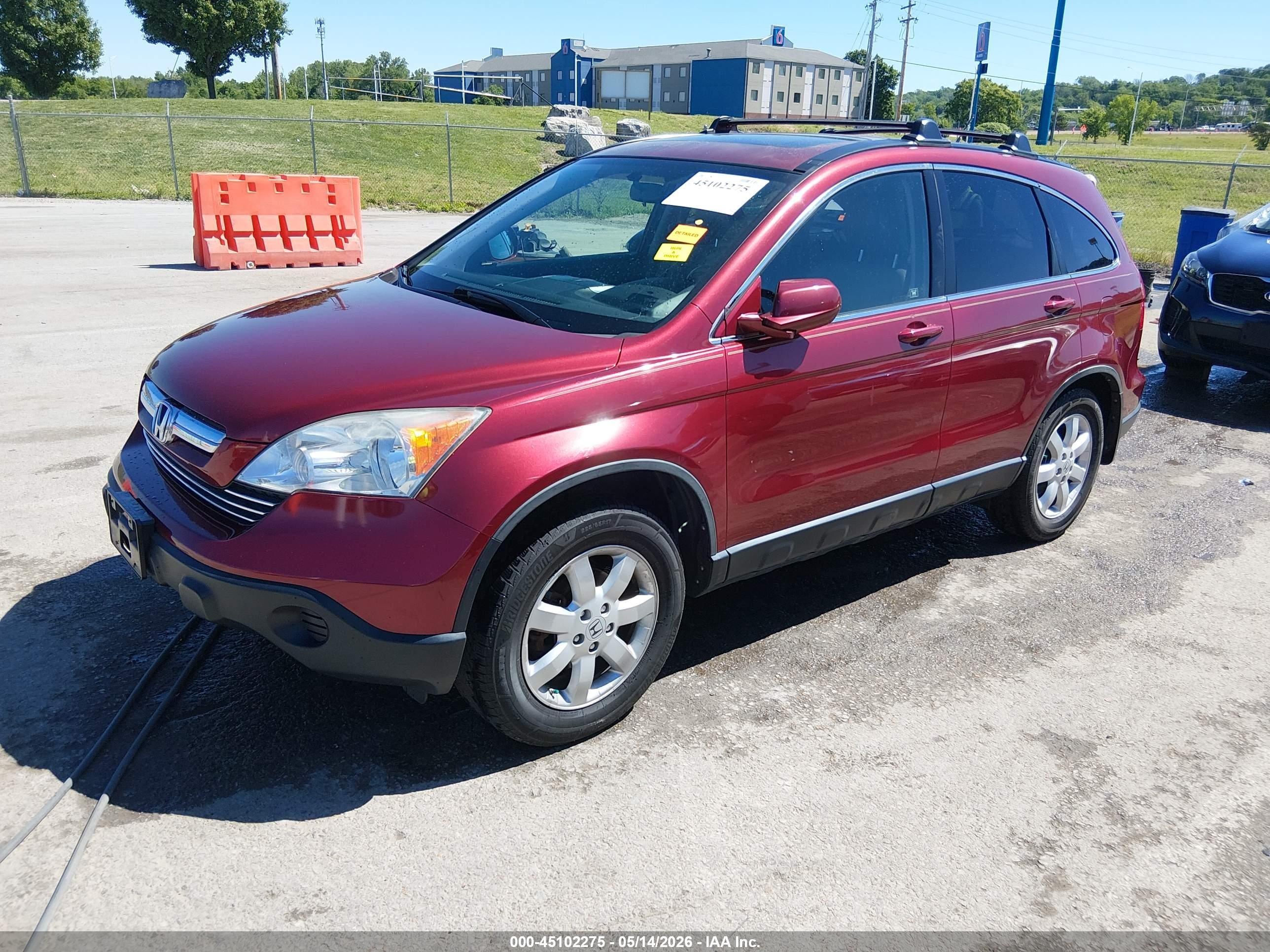 2008 Honda Cr-v Ex-l Red vin: JHLRE48748C023540