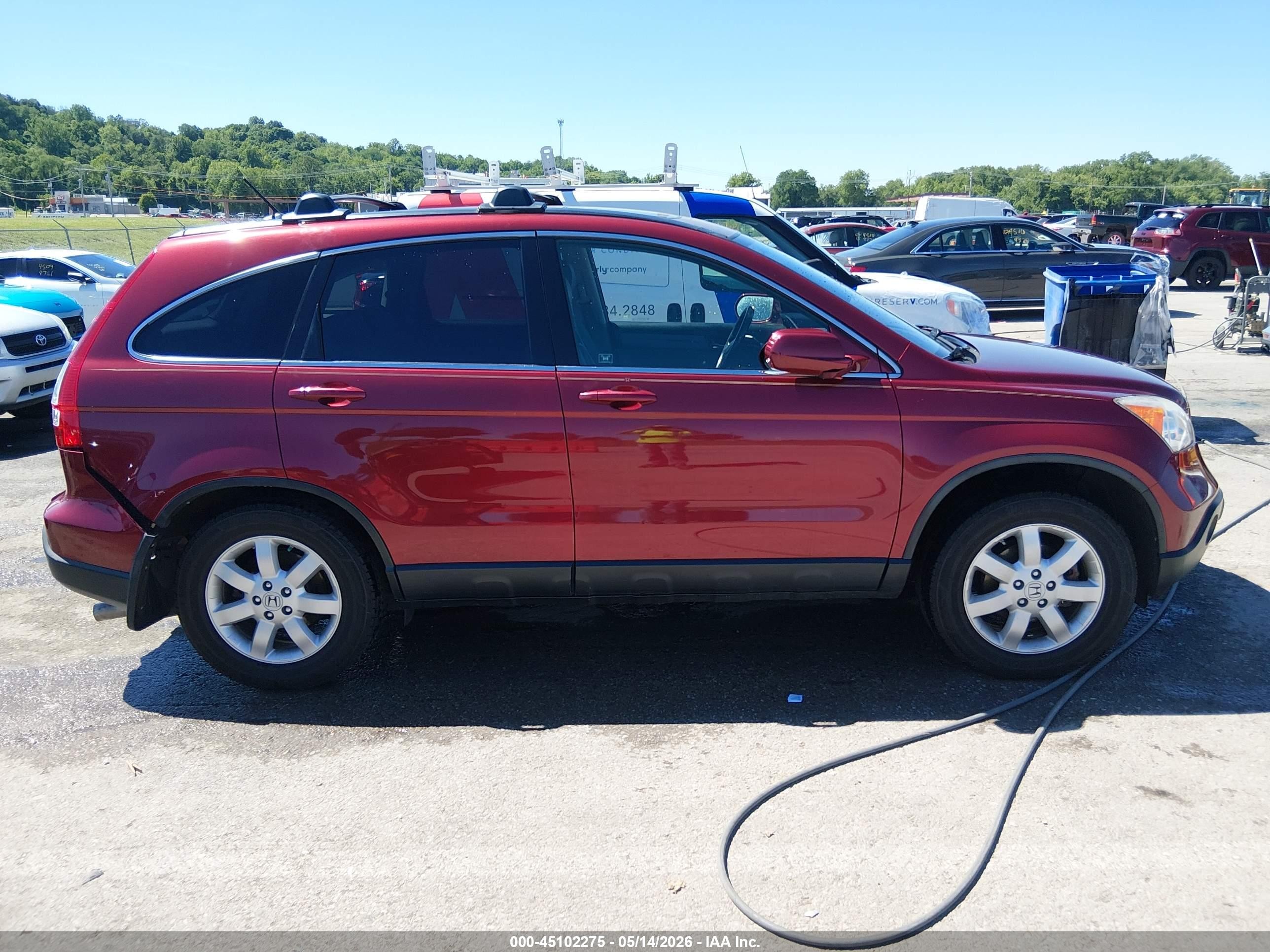 2008 Honda Cr-v Ex-l Red vin: JHLRE48748C023540