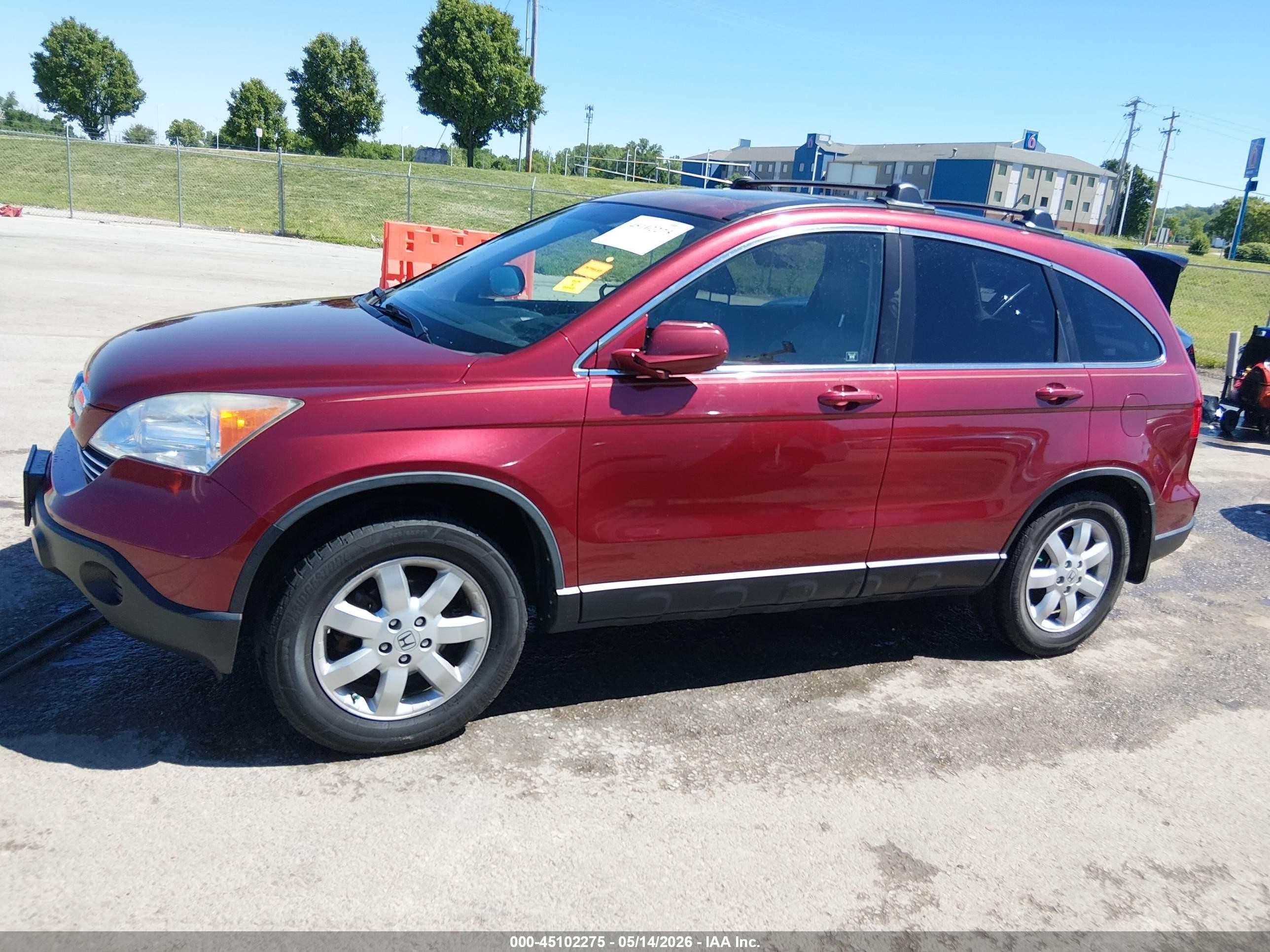 2008 Honda Cr-v Ex-l Red vin: JHLRE48748C023540